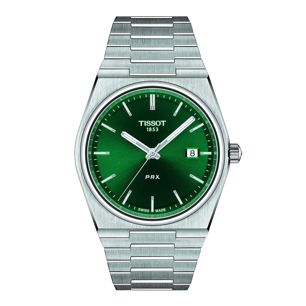 Tissot T Classic PRX Green Quartz Men s Watch T1374101109100 40