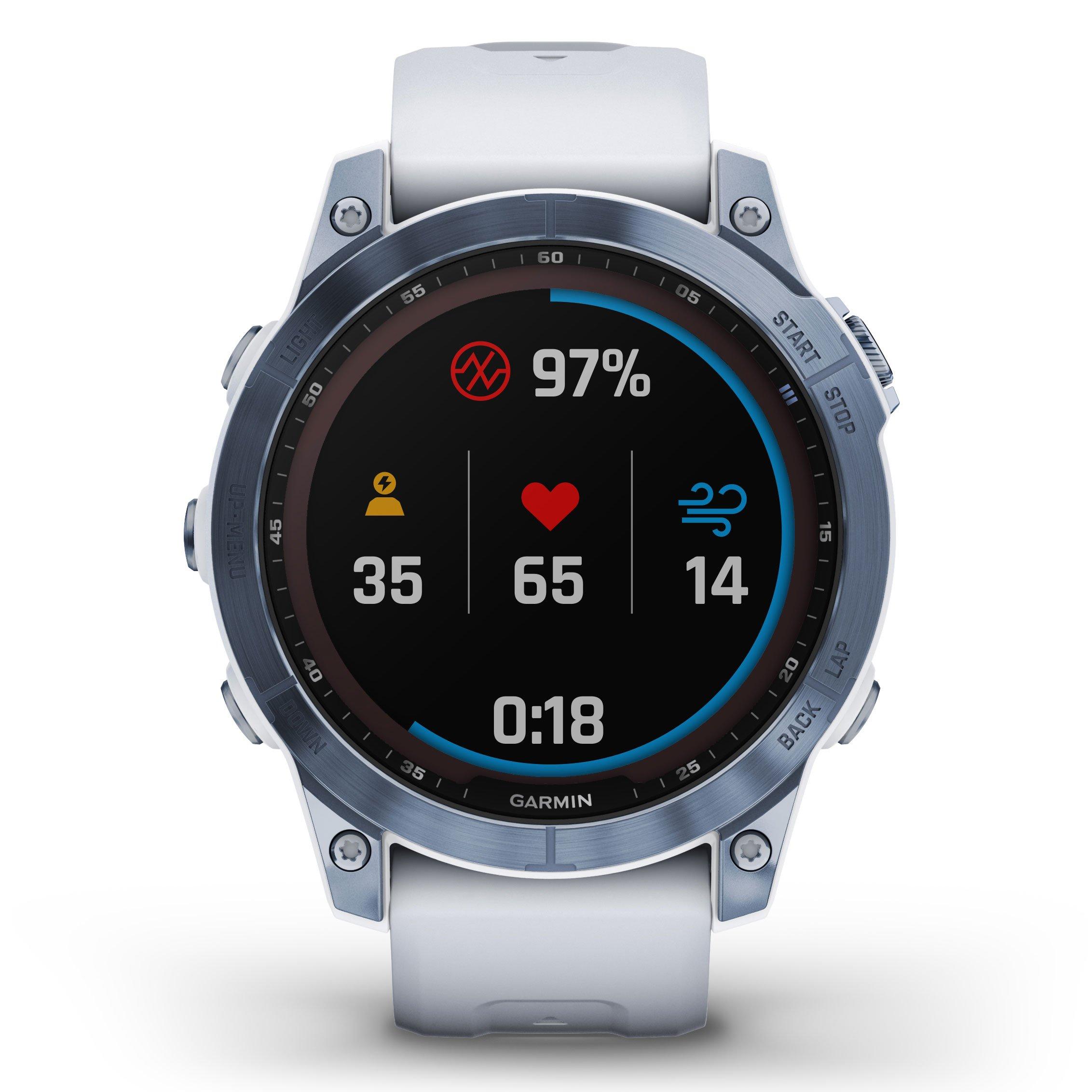 Garmin fenix 6 solar mineral online blue