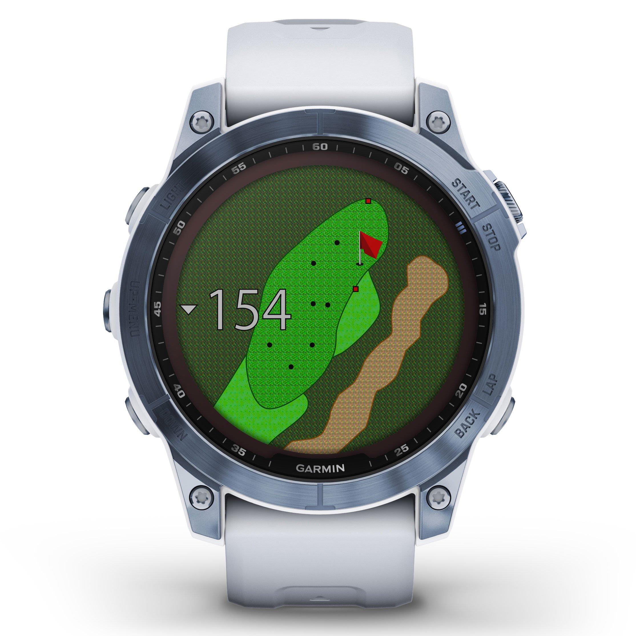 Garmin fenix 7 GPS Watch Sapphire Solar Edition Mineral Blue Titanium –