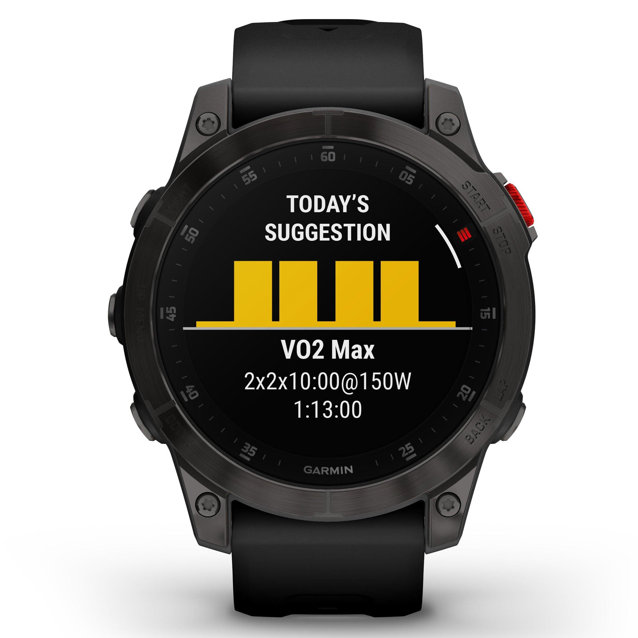 GARMIN EPIX Sapphire (GEN2) GPSスマートウォッチ Garmin Epix (Gen 2) Sapphire Edition 47mm Titanium Smartwatch 010