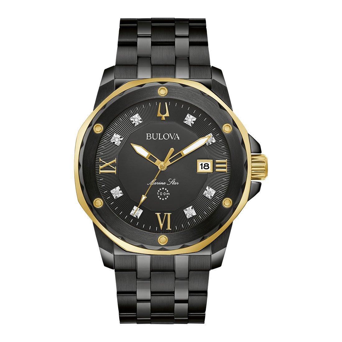 Bulova marine star clearance black and gold