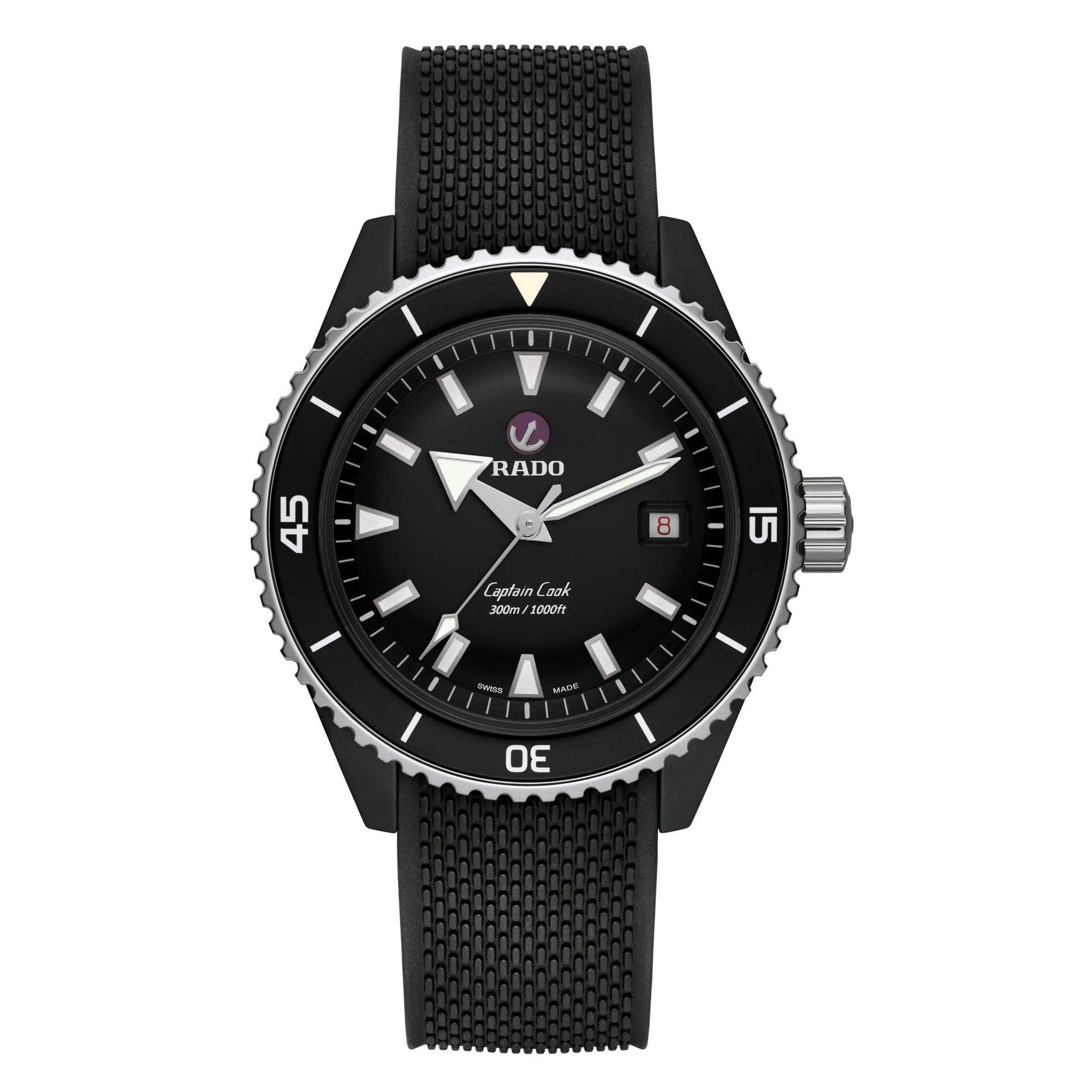 Rado Captain Cook 43mm High-Tech Ceramic Diver Automatic Men’s Watch