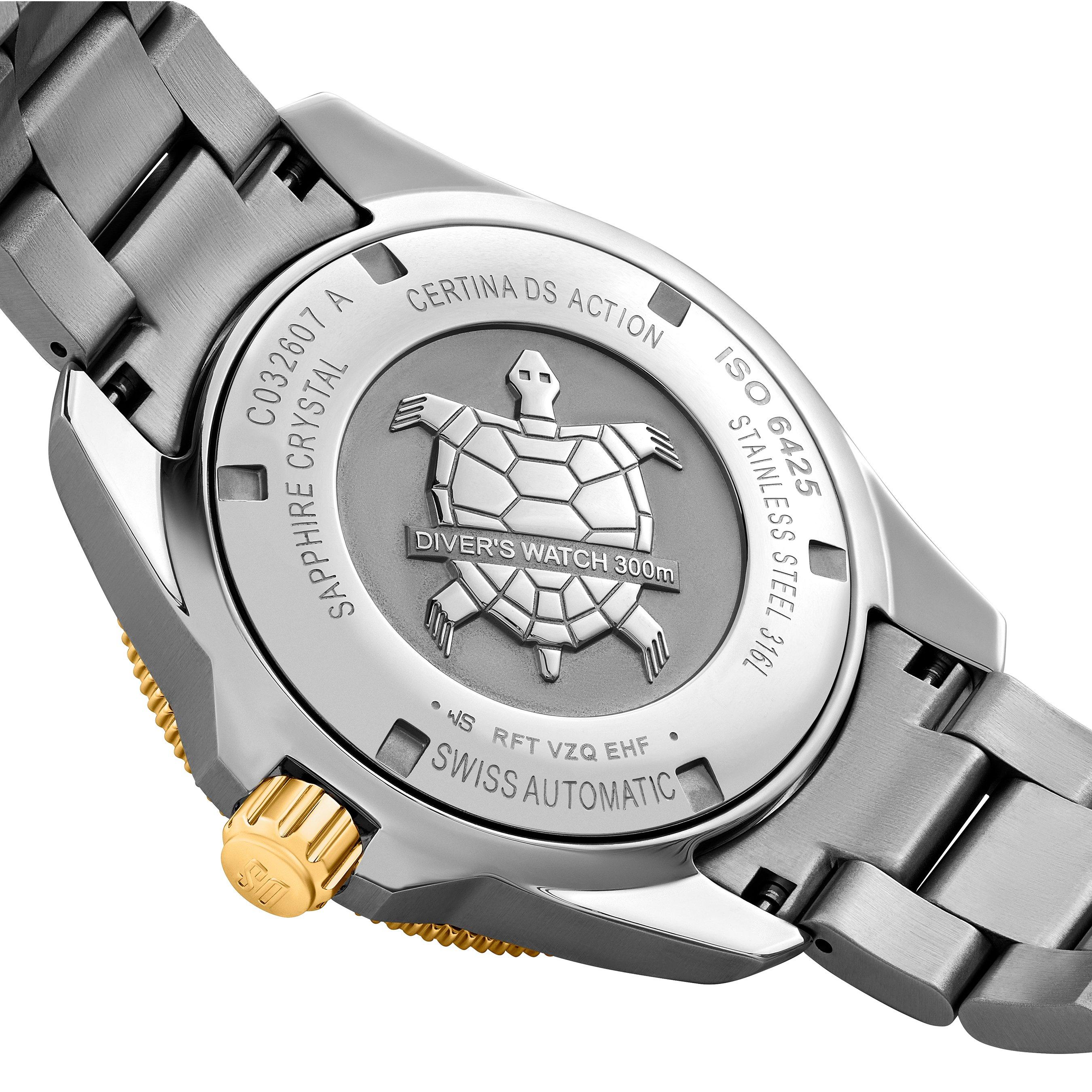 DS Action Diver 43mm Stainless Steel and Yellow Gold Plated Automatic Men’s  Watch