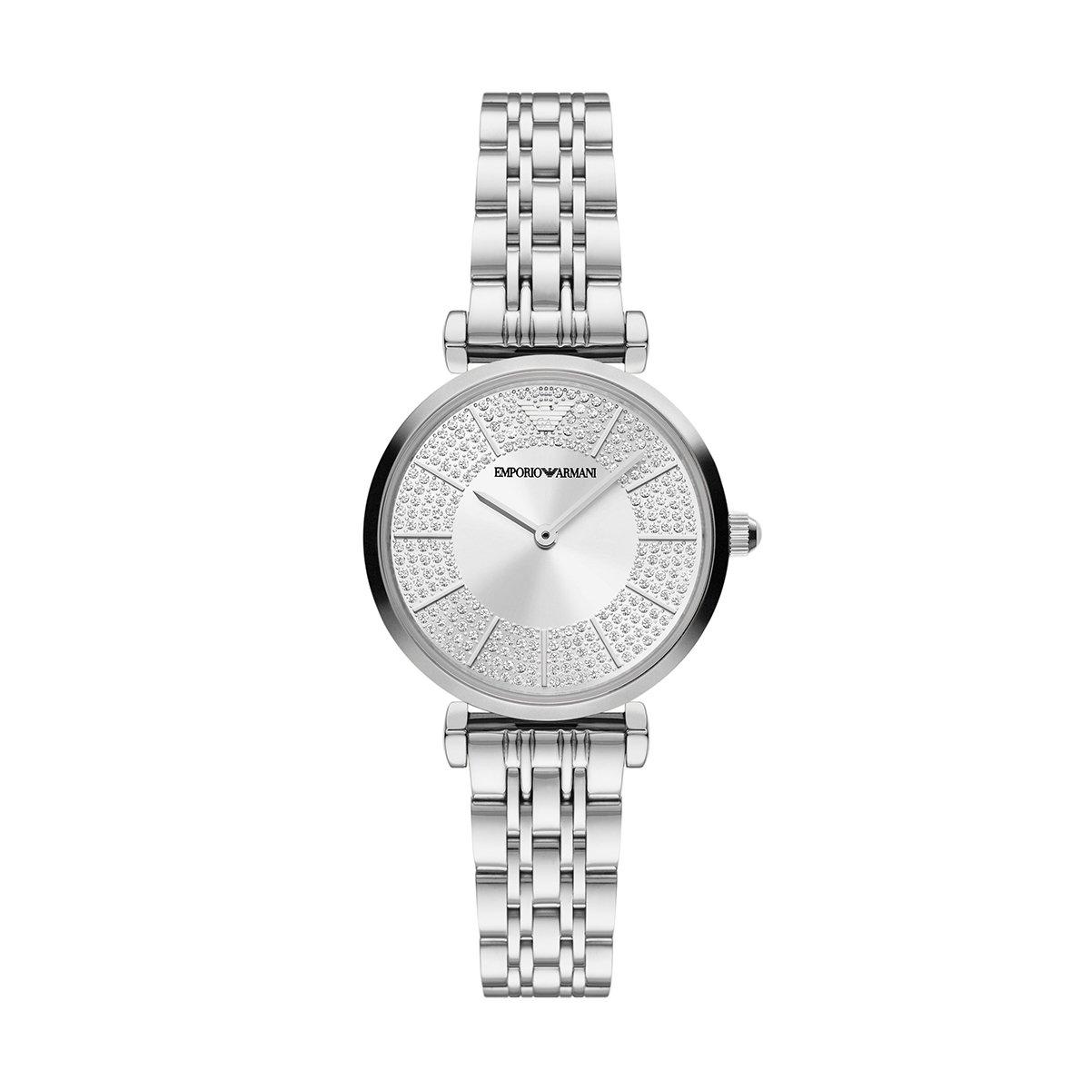 Emporio armani shop watch women's silver