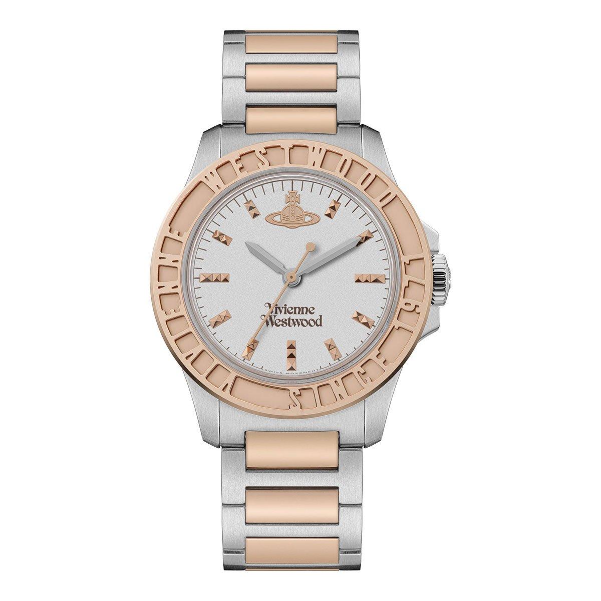 Vivienne Westwood Sunbury Quartz Watch VV259SLSR | 39 mm, White Metal ...