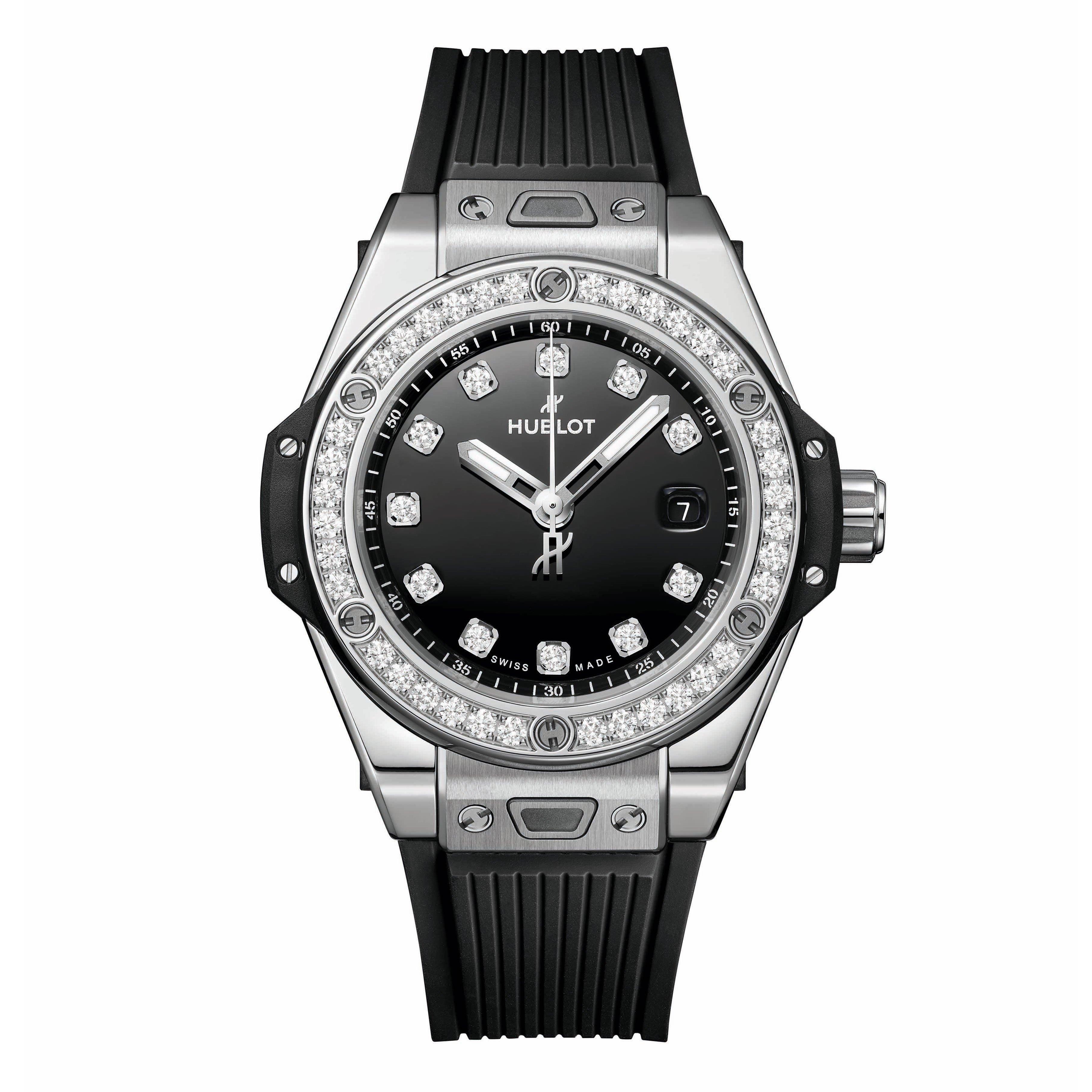 Diamond encrusted hublot best sale