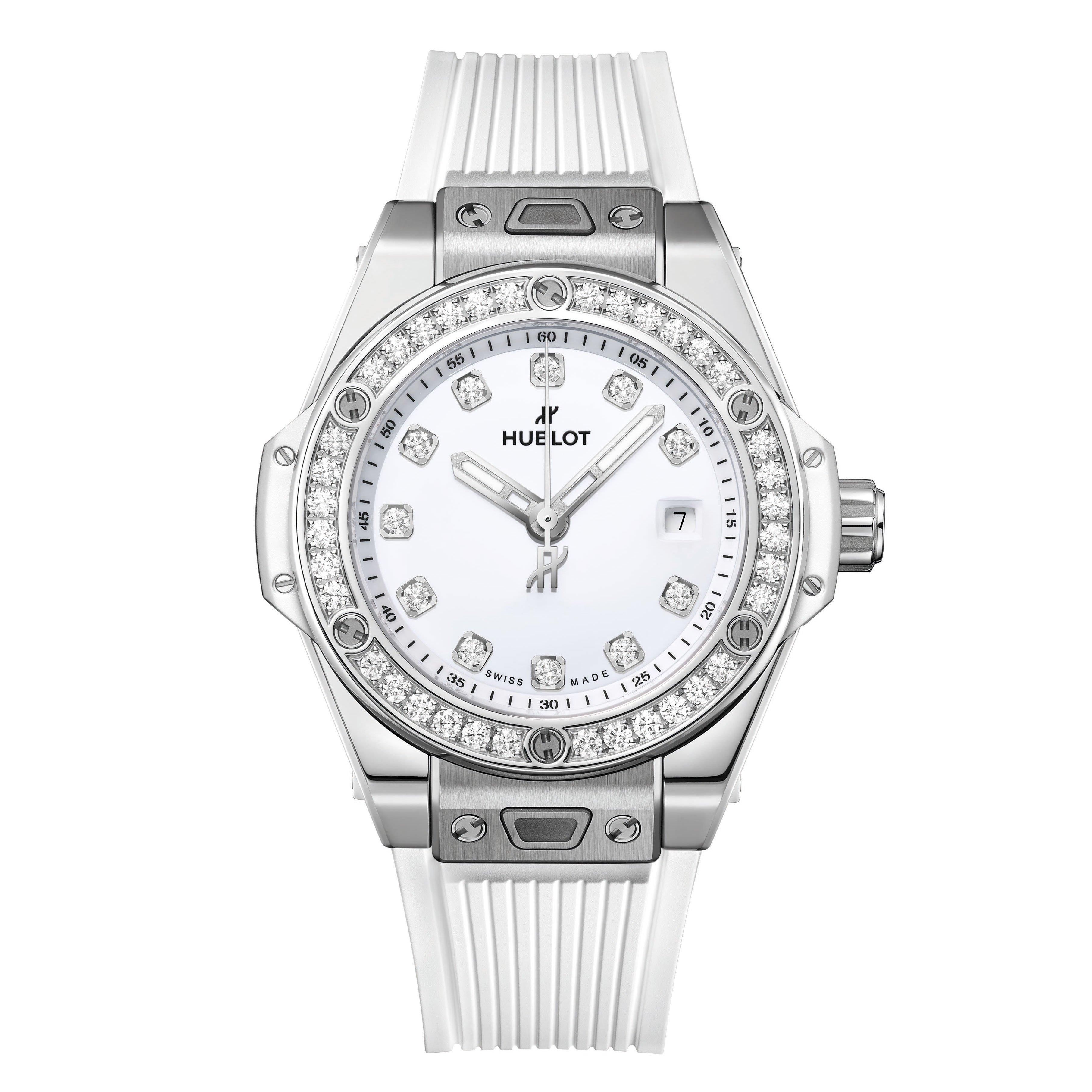 Hublot Big Bang One-Click Steel White Diamonds 33mm Automatic Ladies Watch