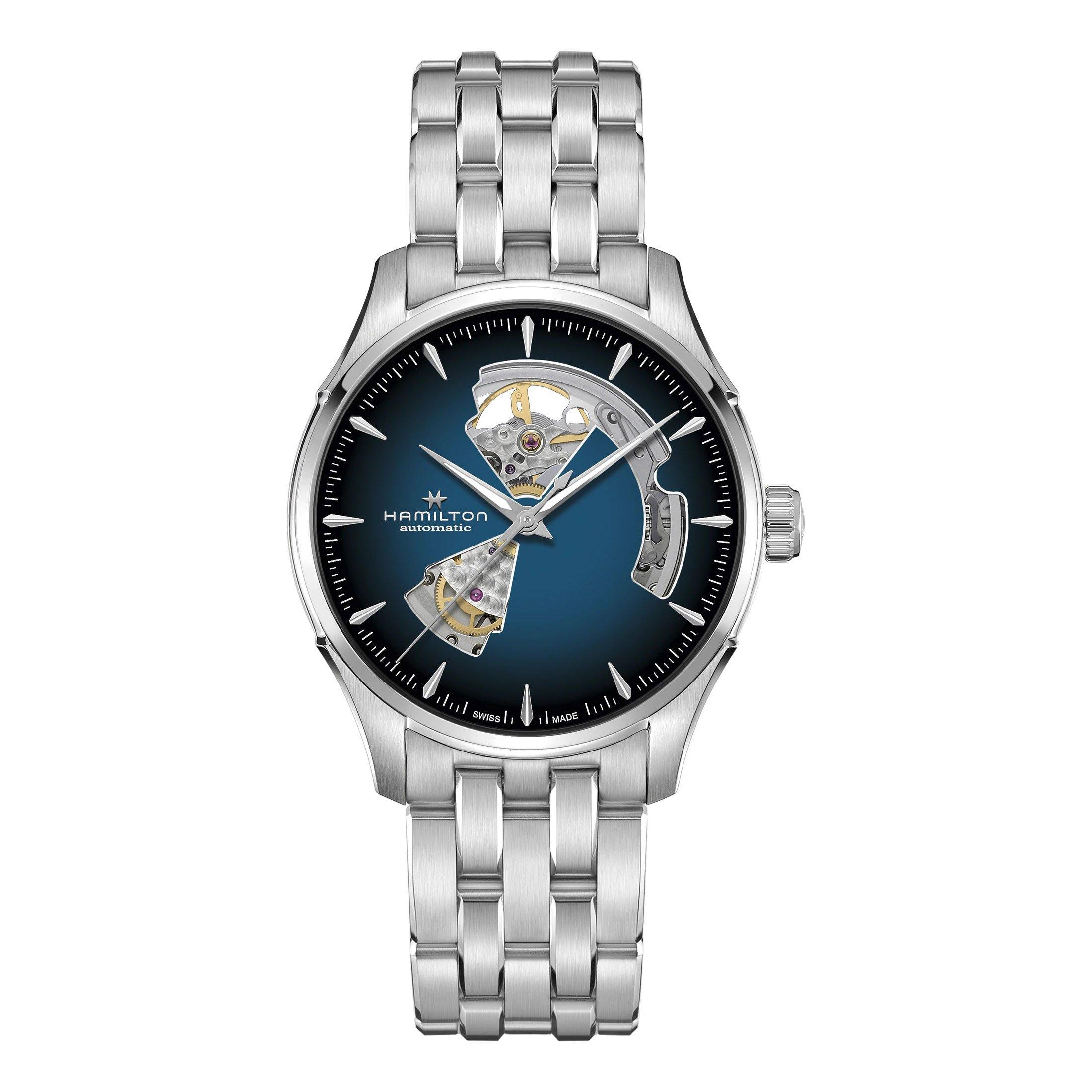 hamilton jazzmaster open heart automatic watch