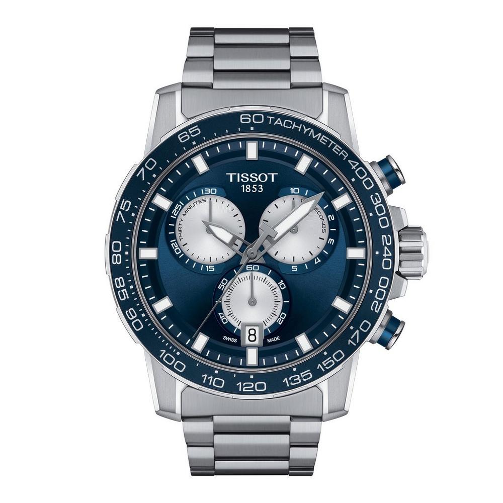 Tissot Supersport Stainless Steel Blue Chronograph Quartz Men’s Watch