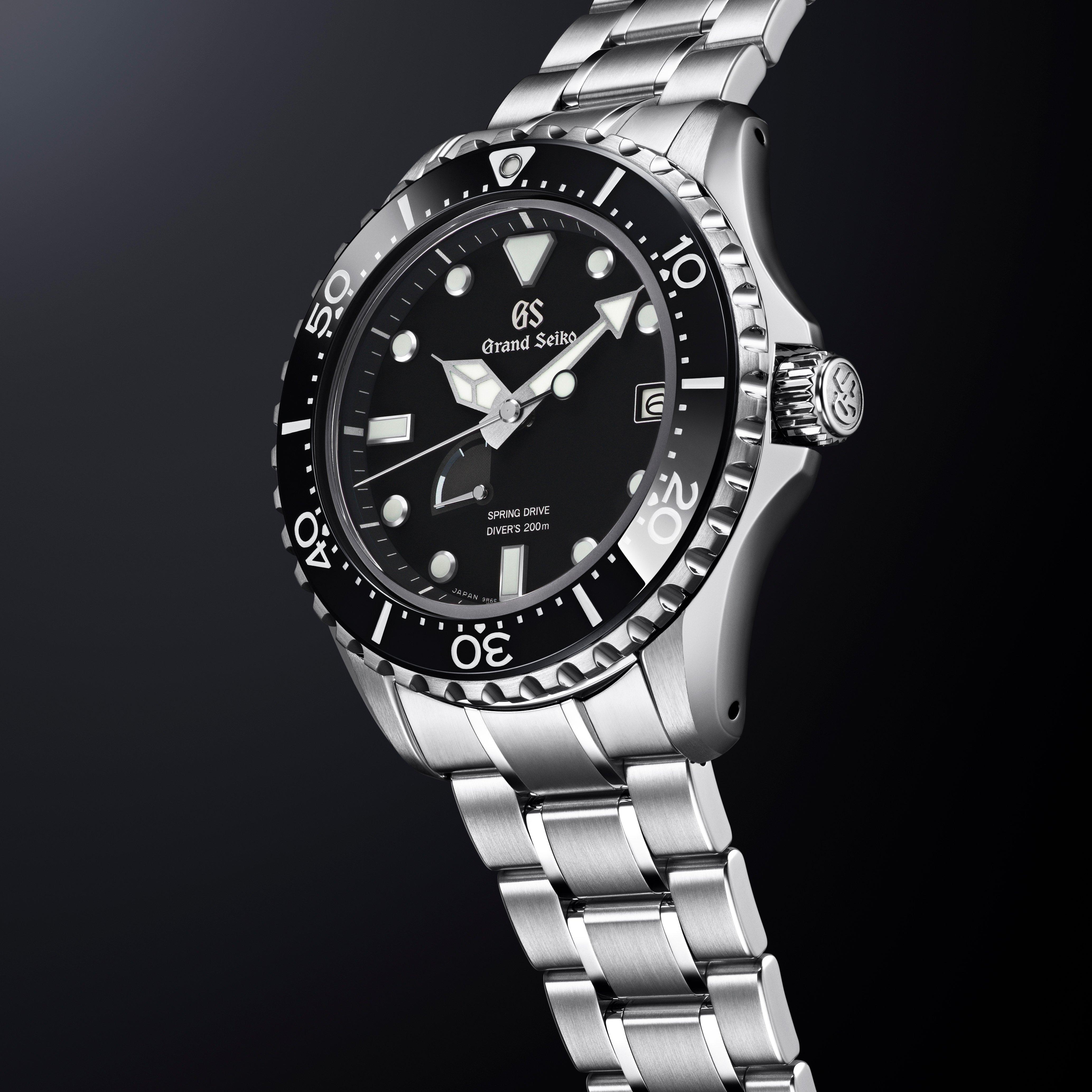 Grand Seiko Spring Drive Divers Men’s Watch SBGA461 | 44.2 mm, Black ...