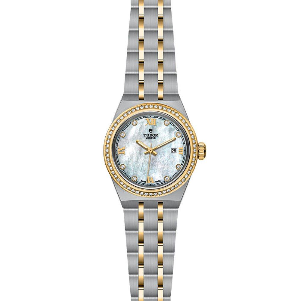 Tudor Royal 28 Two Tone Diamond Automatic Ladies Watch M28323 0001