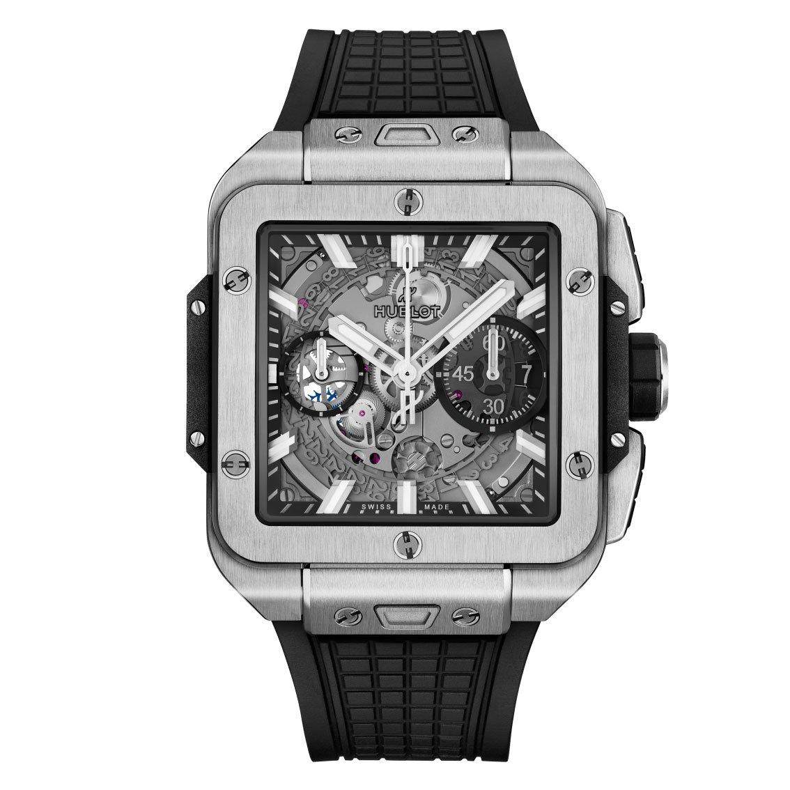 Hublot Square Bang Men's Unico Titanium 42mm Chronograph Automatic Men's Watch 821.NX.0170.RX