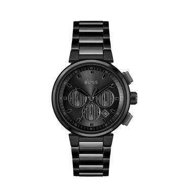 BOSS One Black Chronograph Men’s Watch 1514001 | 44 mm, Black Dial ...