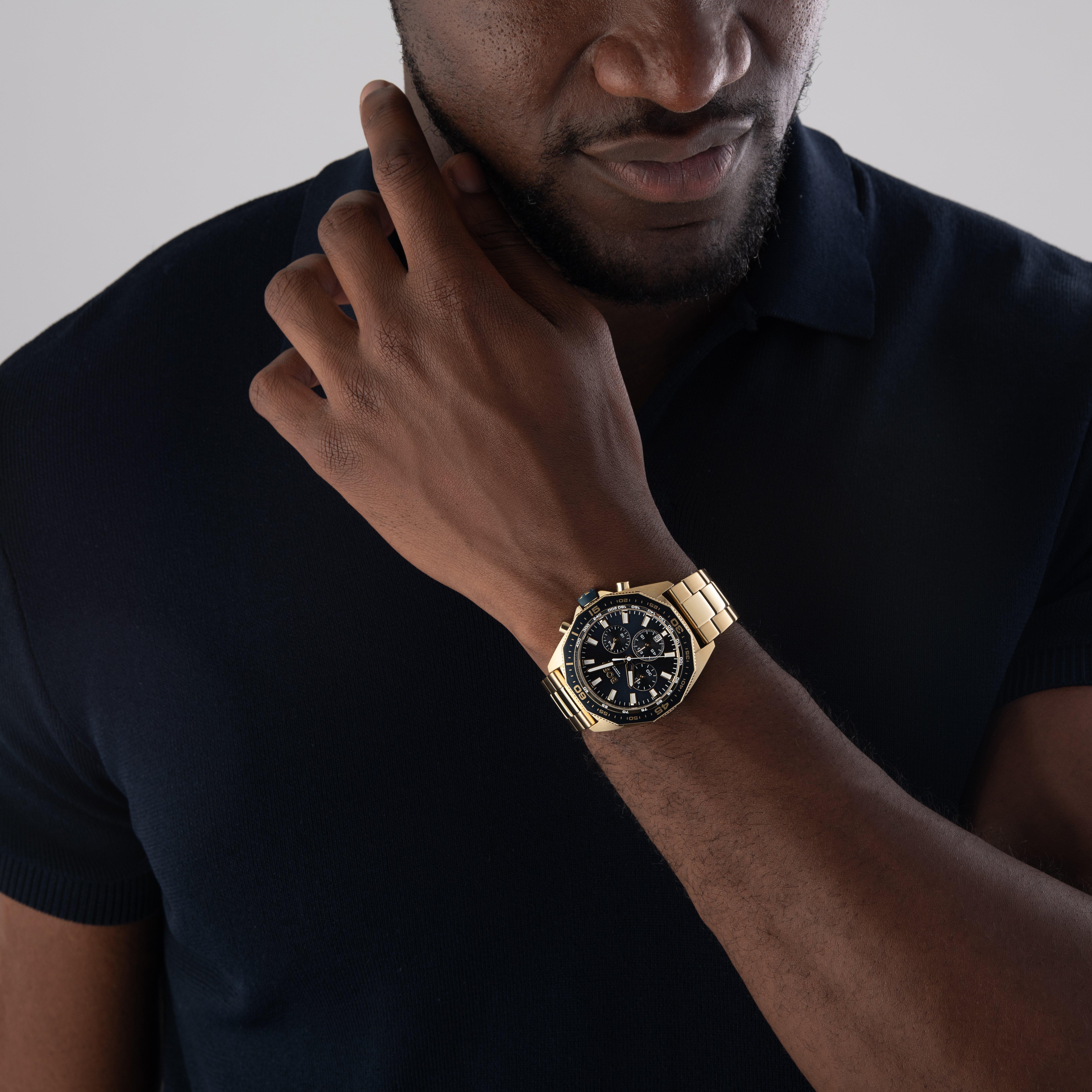 BOSS Exclusive Energy Gold Tone Chronograph Quartz Men’s Watch