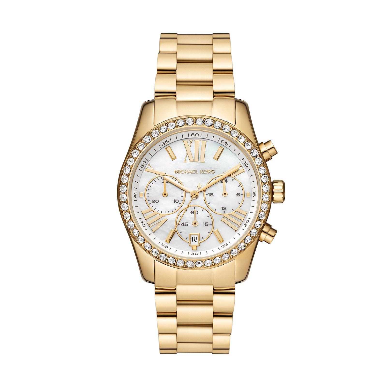 Michael kors deals lexington watch gold