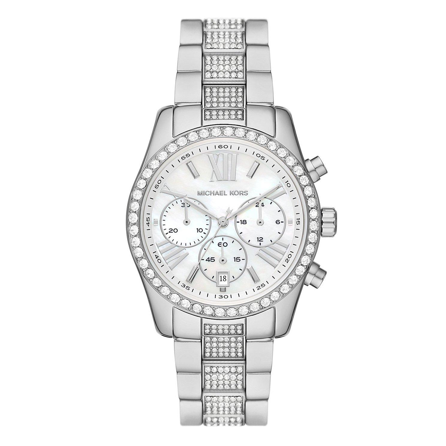 michael kors lexington stainless steel quartz watch