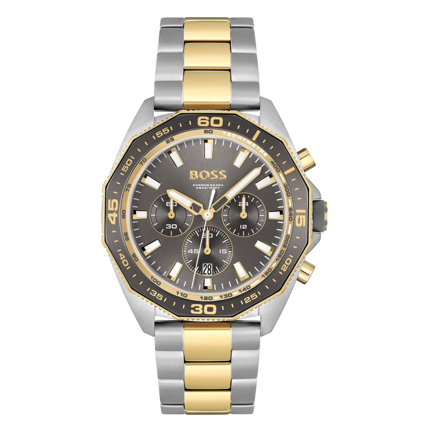 Hugo boss gold tone and on sale stainless steel chronograph men's watch