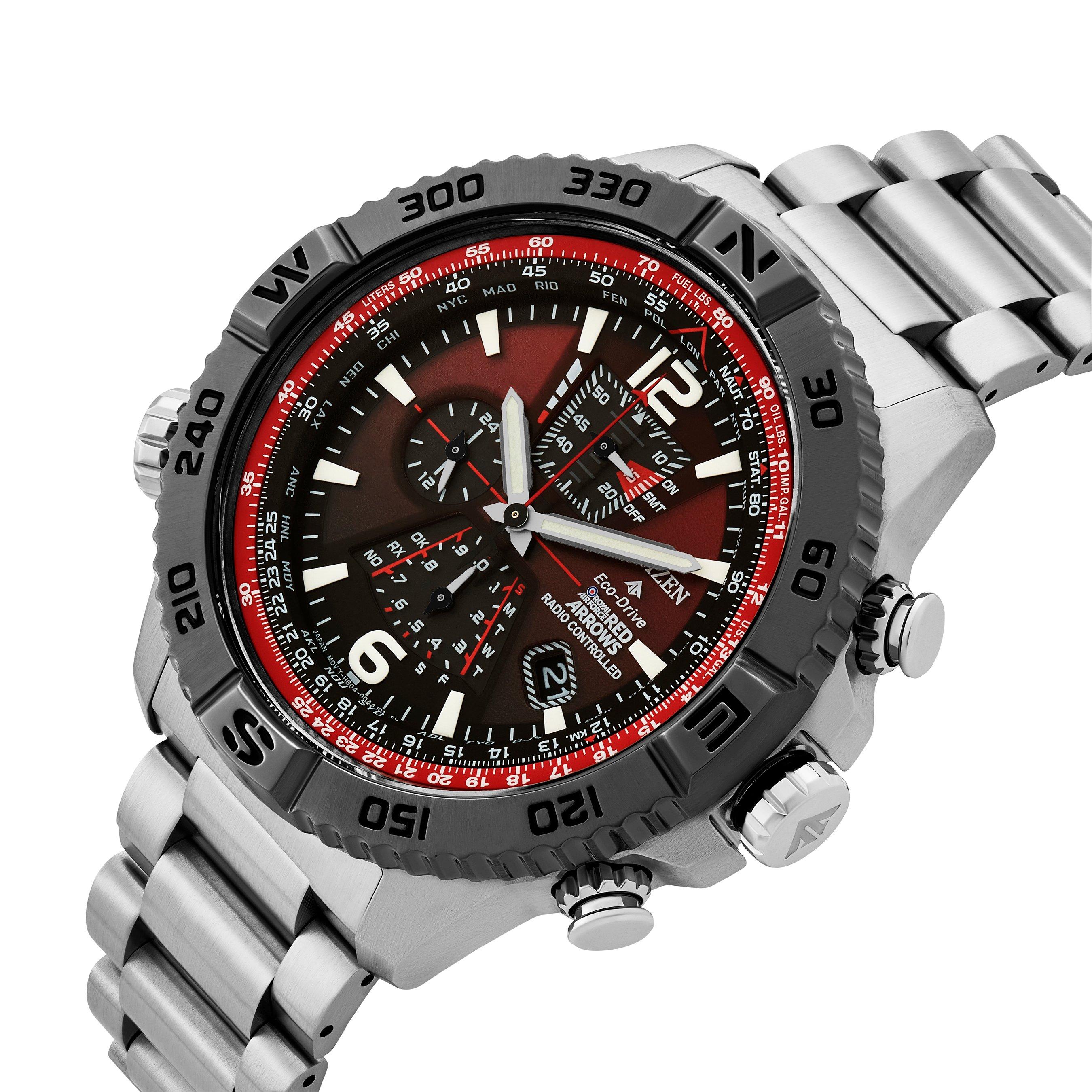 Citizen Red Arrows Navihawk A.T 48mm Stainless Steel Eco Drive Men's ...