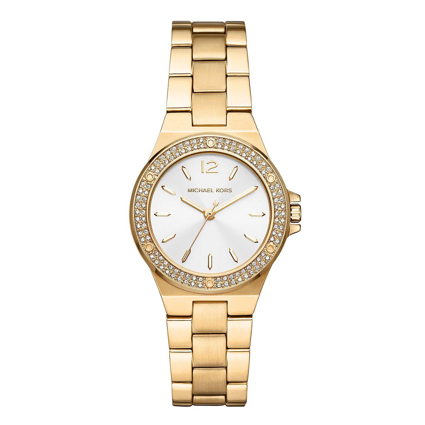 Michael Kors Mini Lennox Pave Gold Tone Ladies Watch MK7278 | 33 mm ...