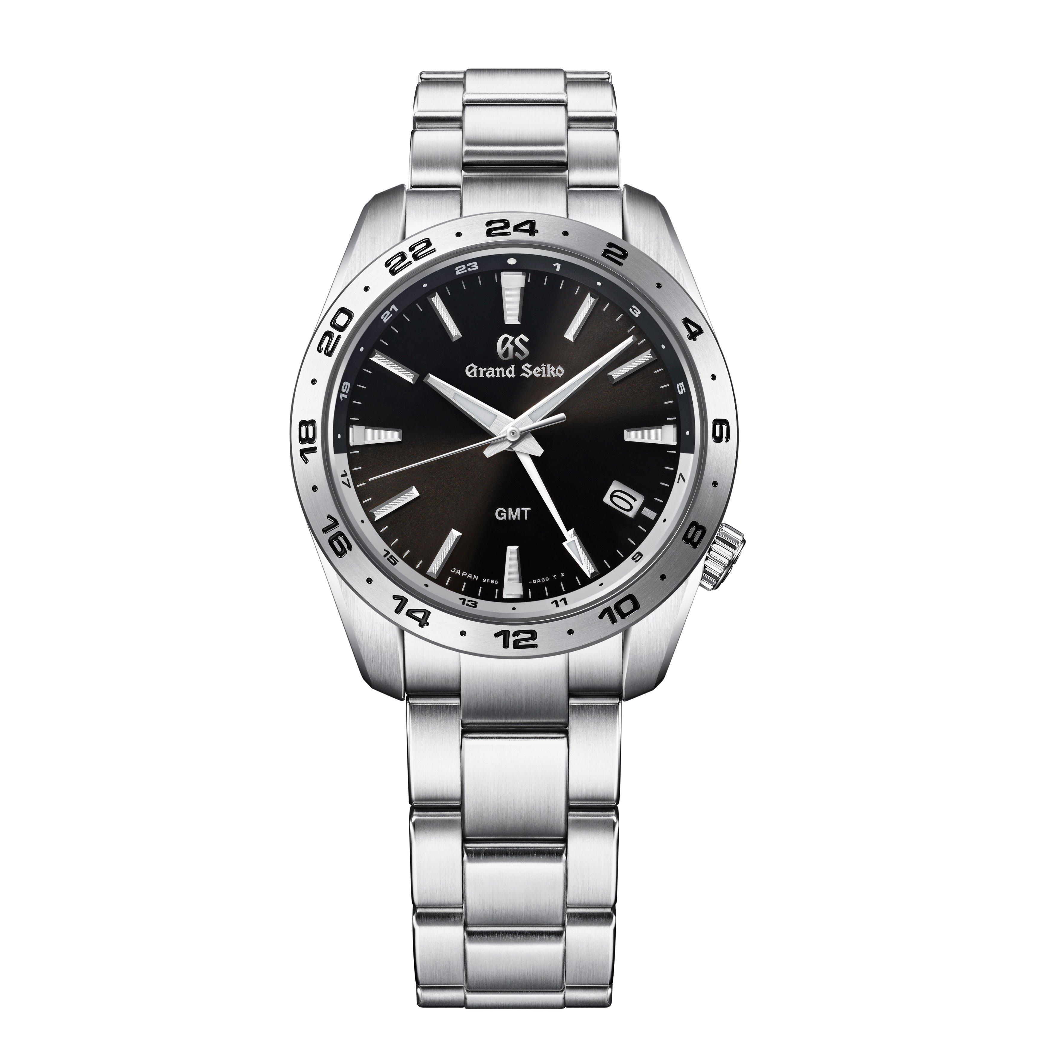 Grand Seiko Sport GMT Stainless Steel Black Quartz Men’s Watch SBGN027 ...