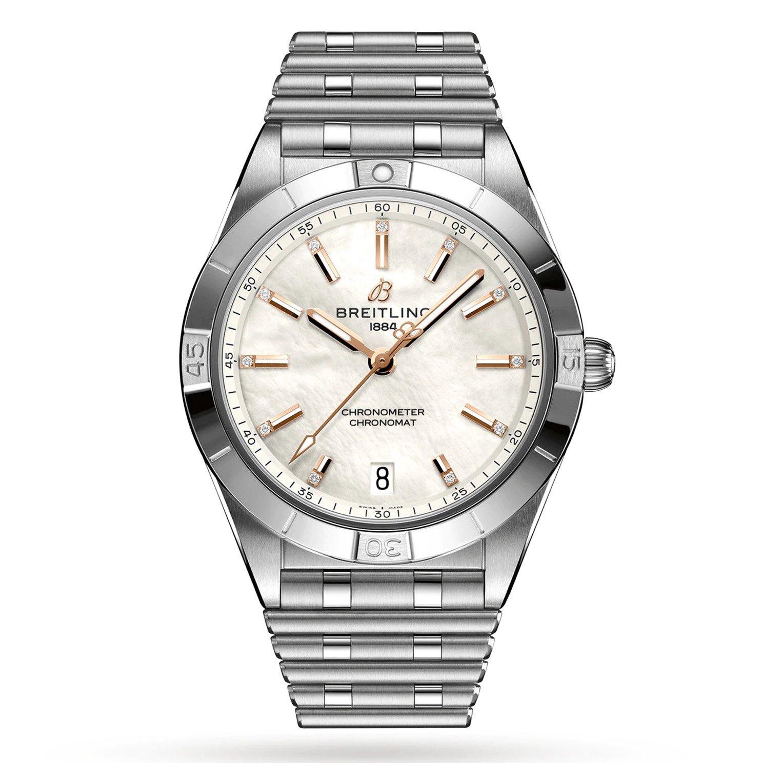 Breitling Chronomat Automatic 36mm Diamond Mother of Pearl Ladies Watch