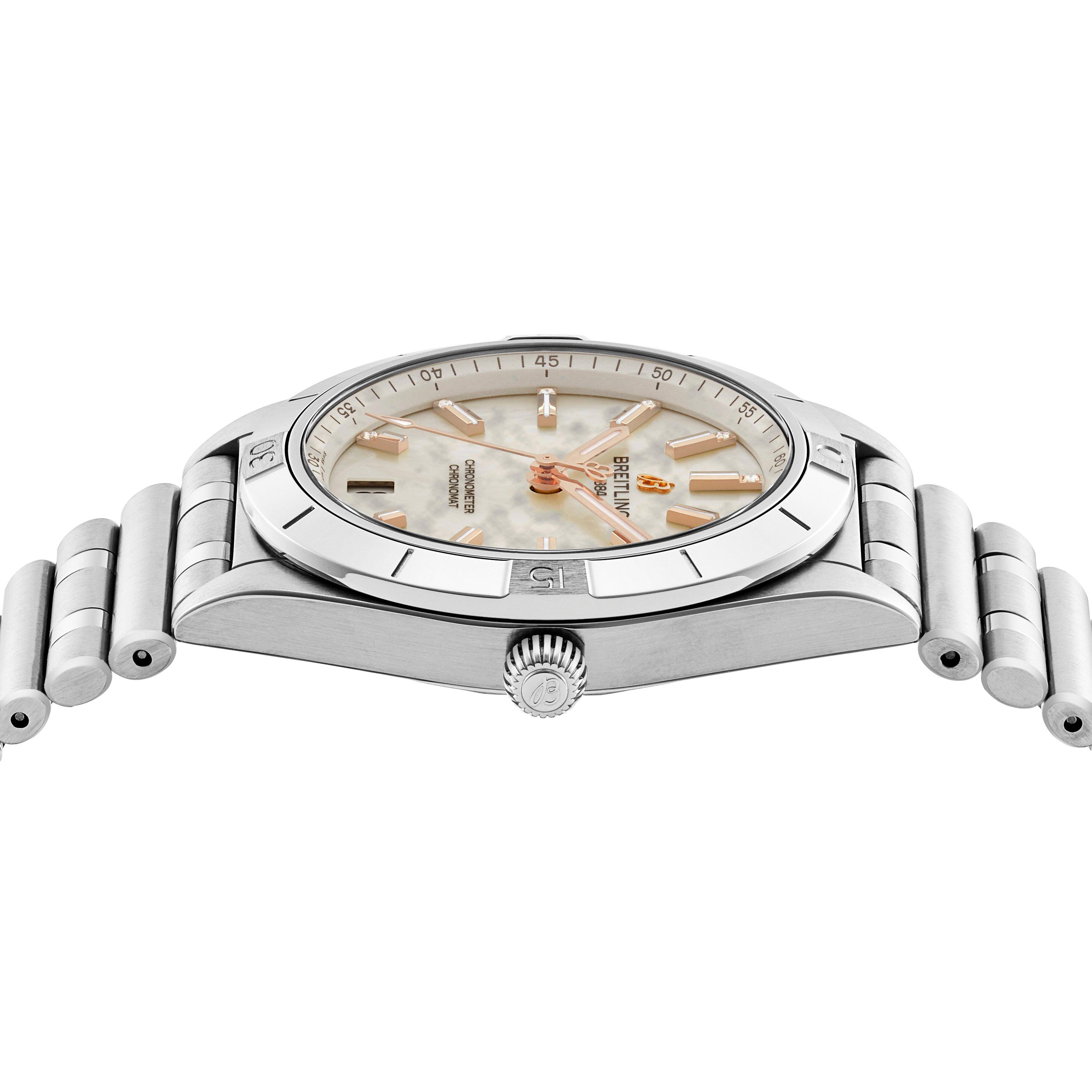 Breitling Chronomat Automatic 36mm Diamond Mother of Pearl Ladies Watch