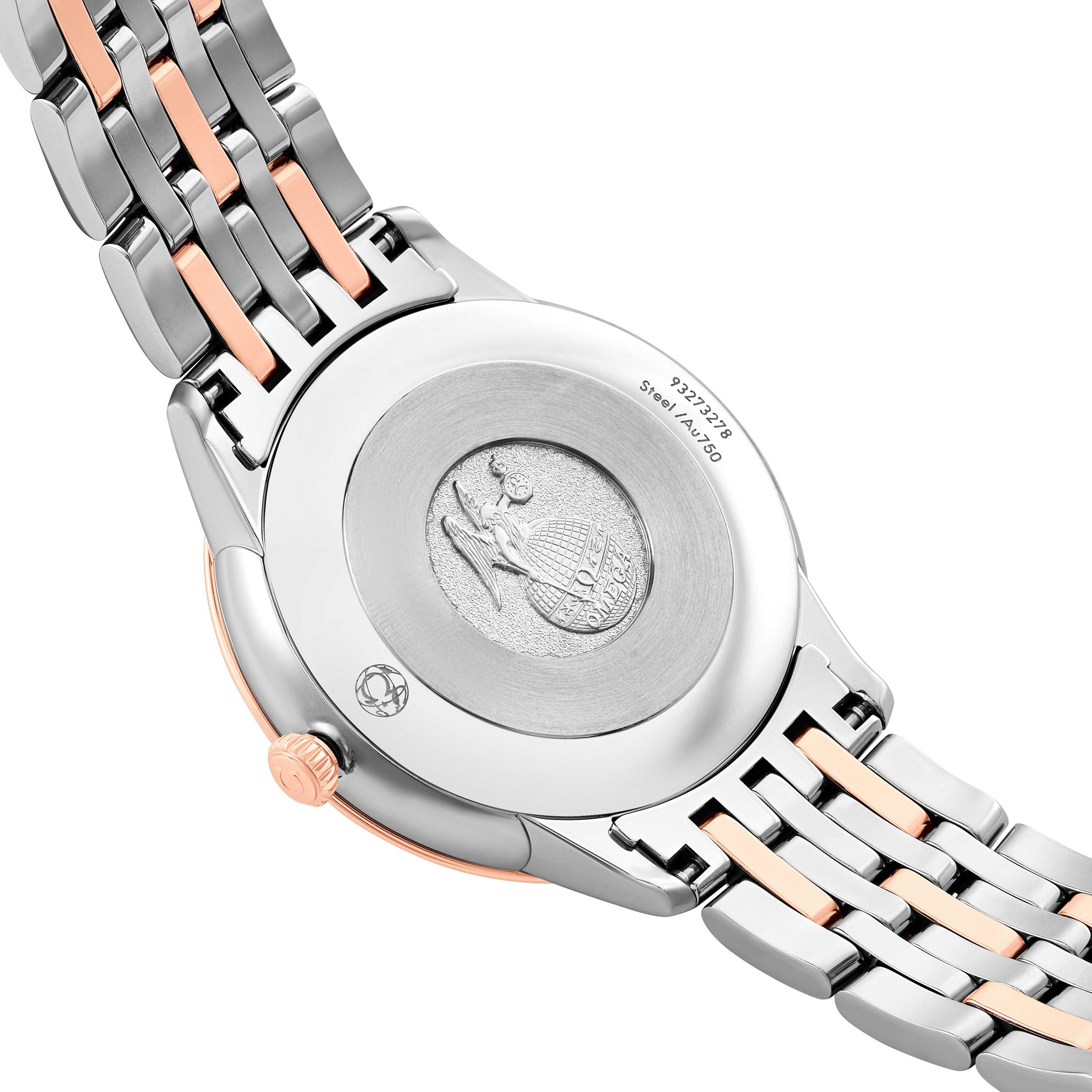 OMEGA De Ville Prestige 30mm Stainless Steel and 18K Sedna Gold Ladies Watch