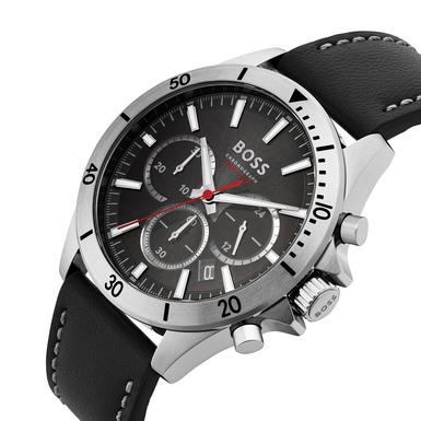BOSS Sport Lux Troper Chronograph Quartz Men's Watch 1514055 | 44 mm, Black  Dial | Beaverbrooks