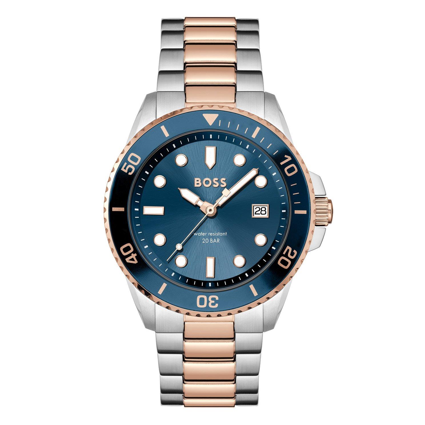 Hugo boss rose gold deals mens watch