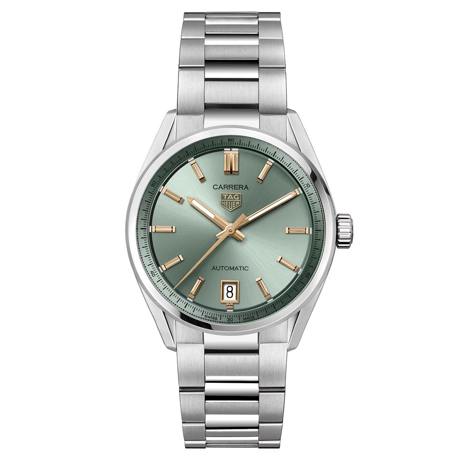 TAG Heuer Carrera Stainless Steel Green Automatic Watch WBN2312.BA0001 ...