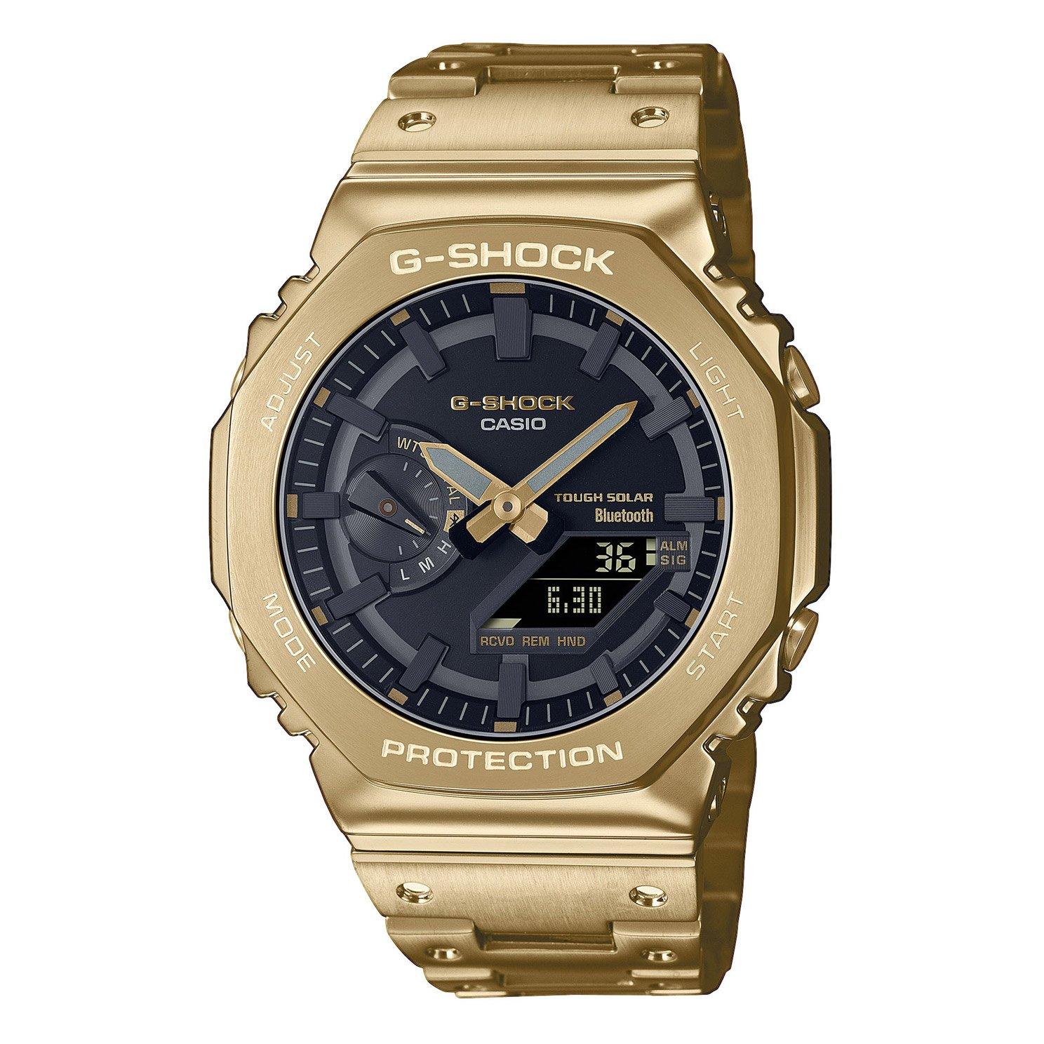 G shock gold discount and black watch