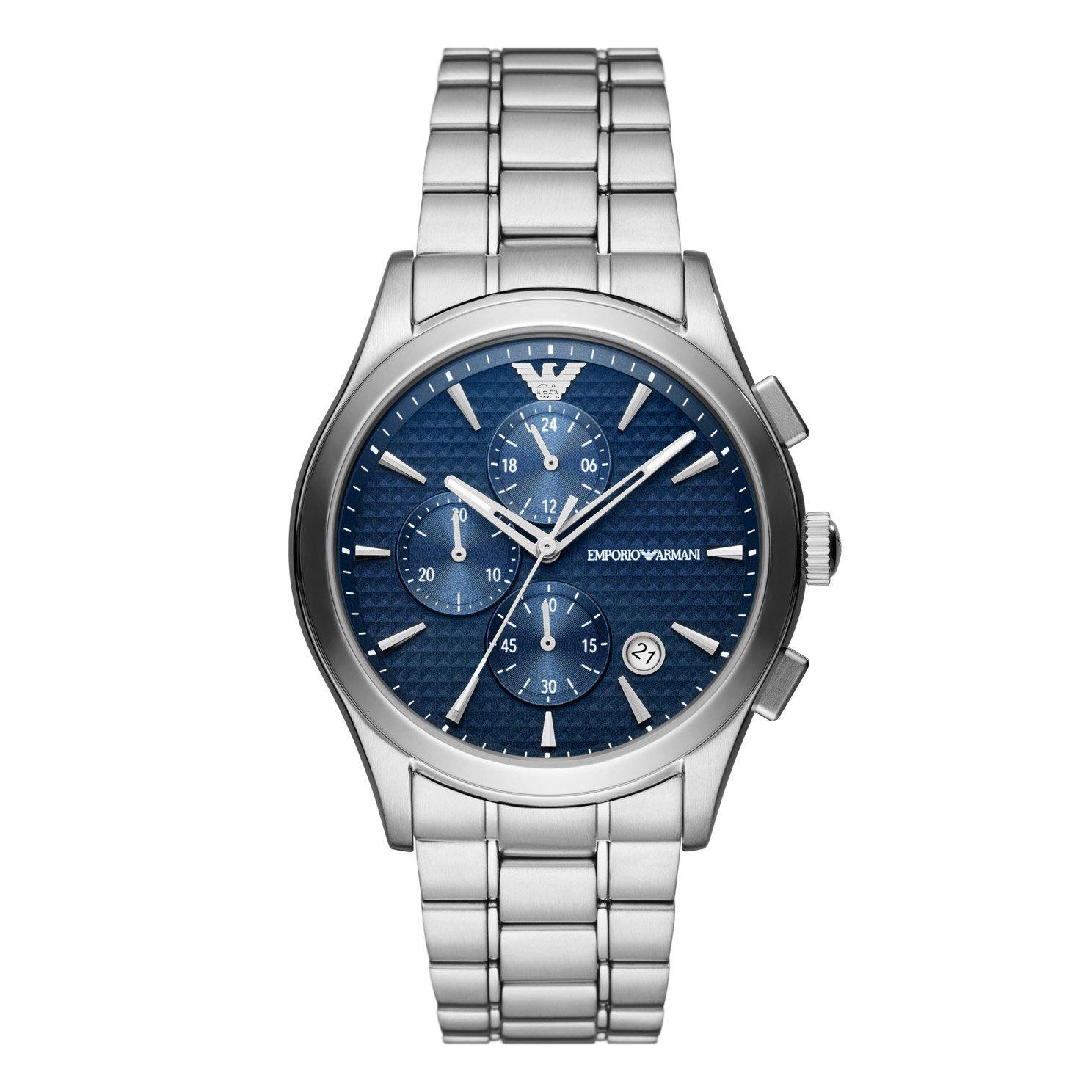 Emporio Armani Paolo Blue Chronograph Men’s Quartz Watch AR11528 | 42 ...