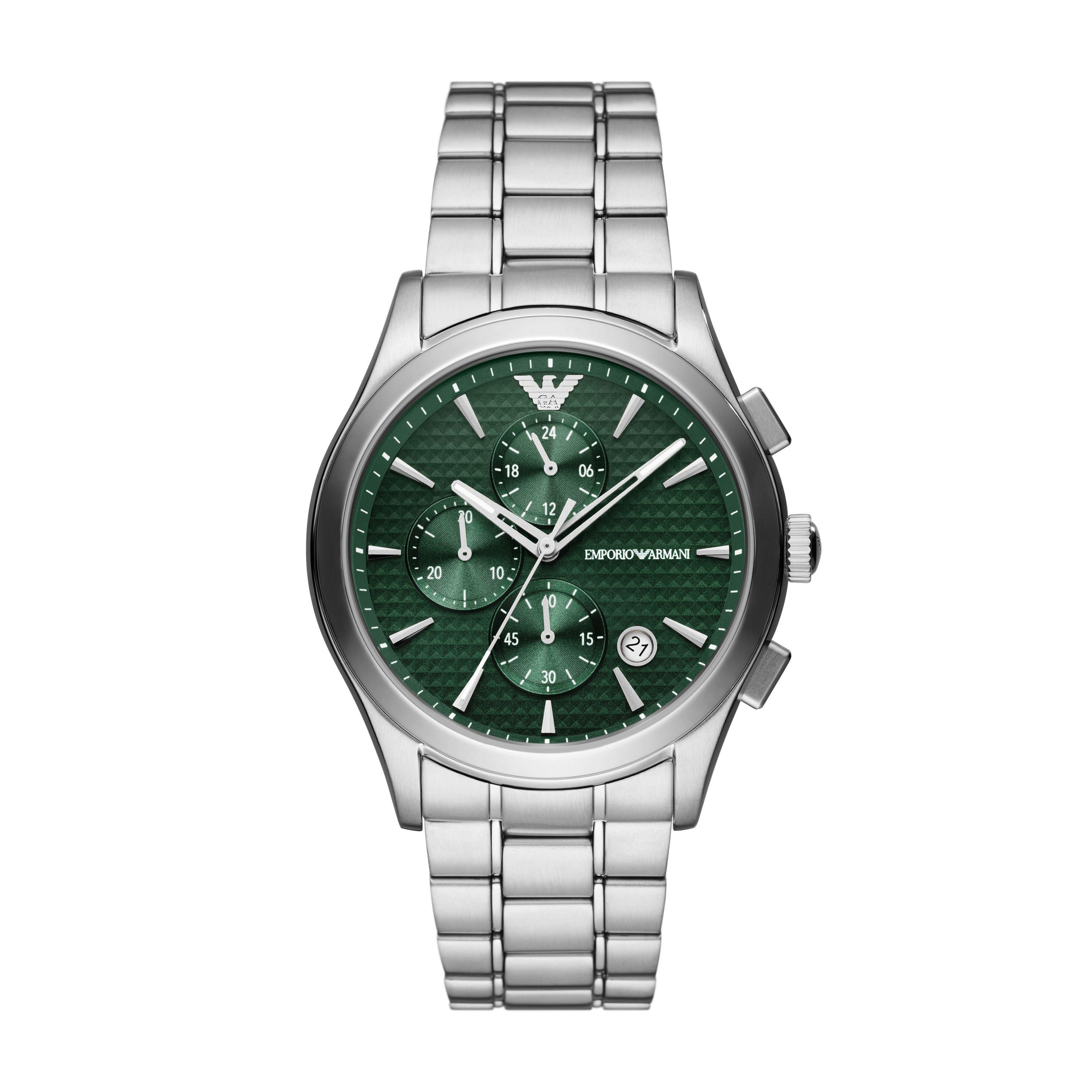 Armani watch shop green strap