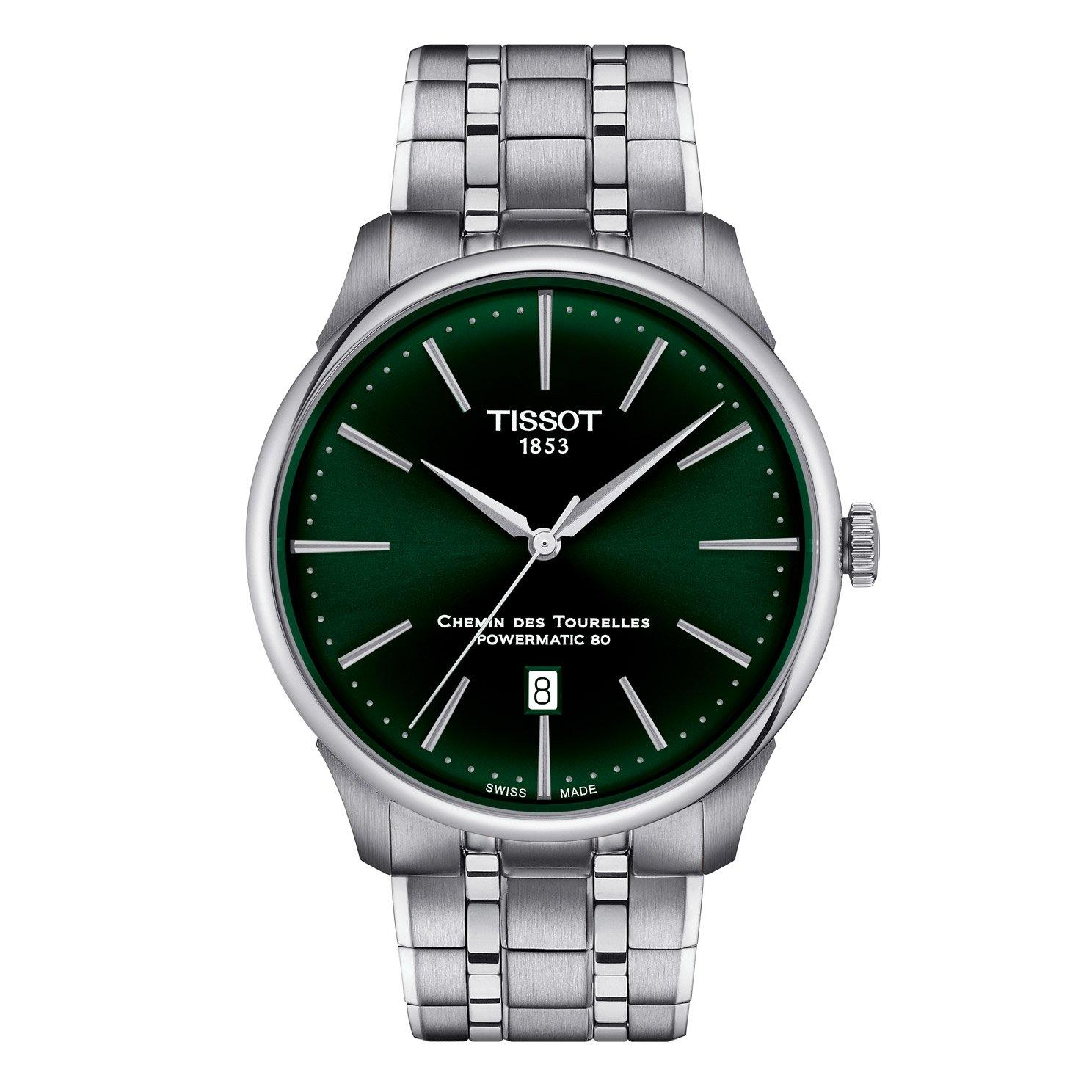 Tissot green best sale dial watch