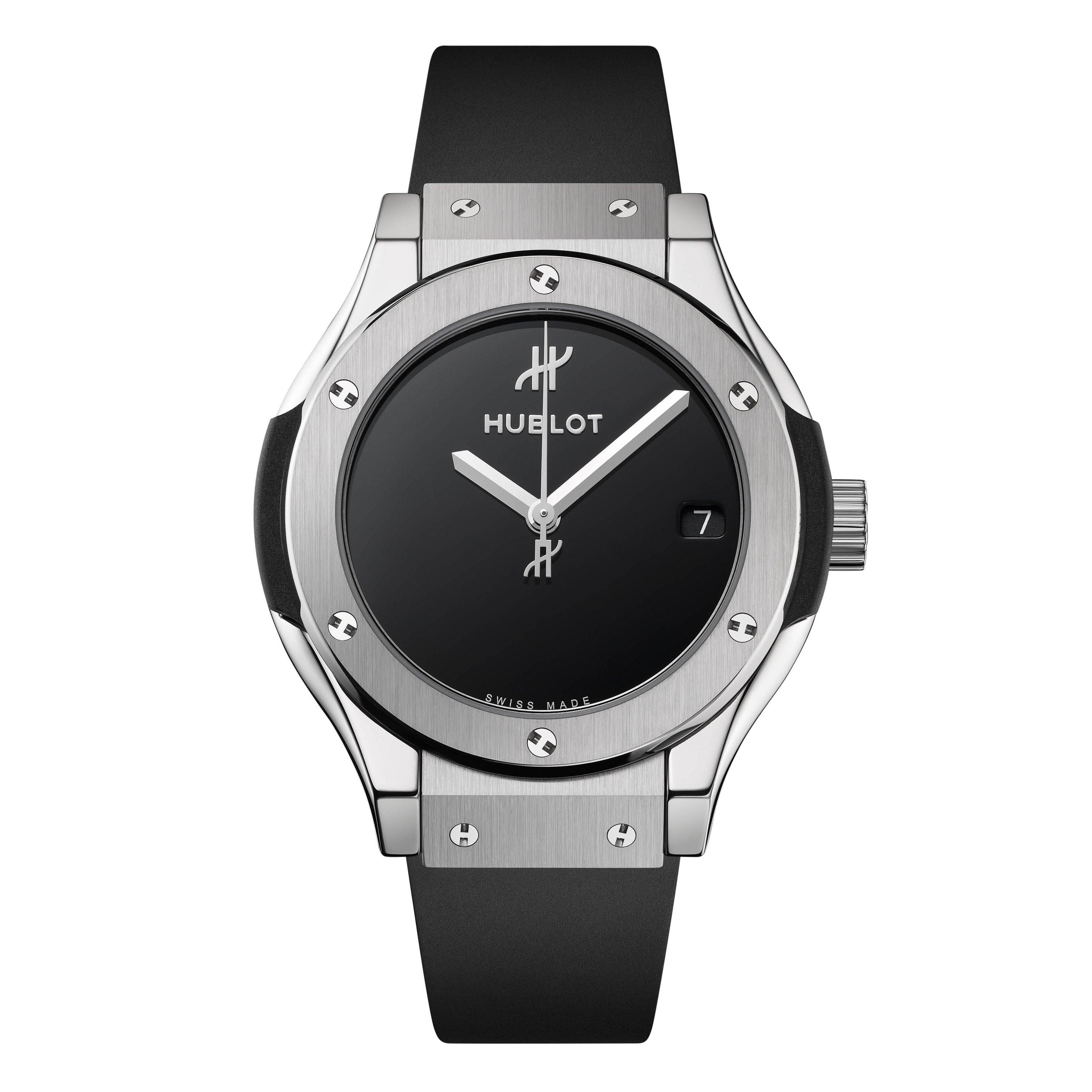Hublot Classic Fusion 33mm Titanium Ladies Watch 581.NX.7071.LR