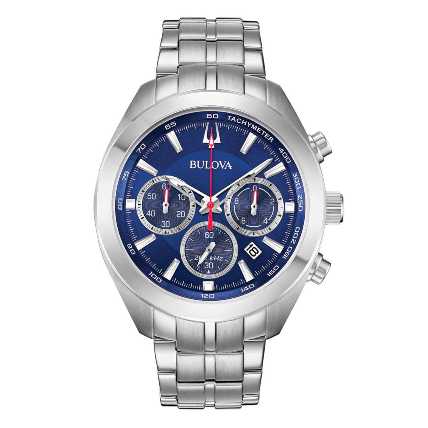 Bulova blue face outlet watch