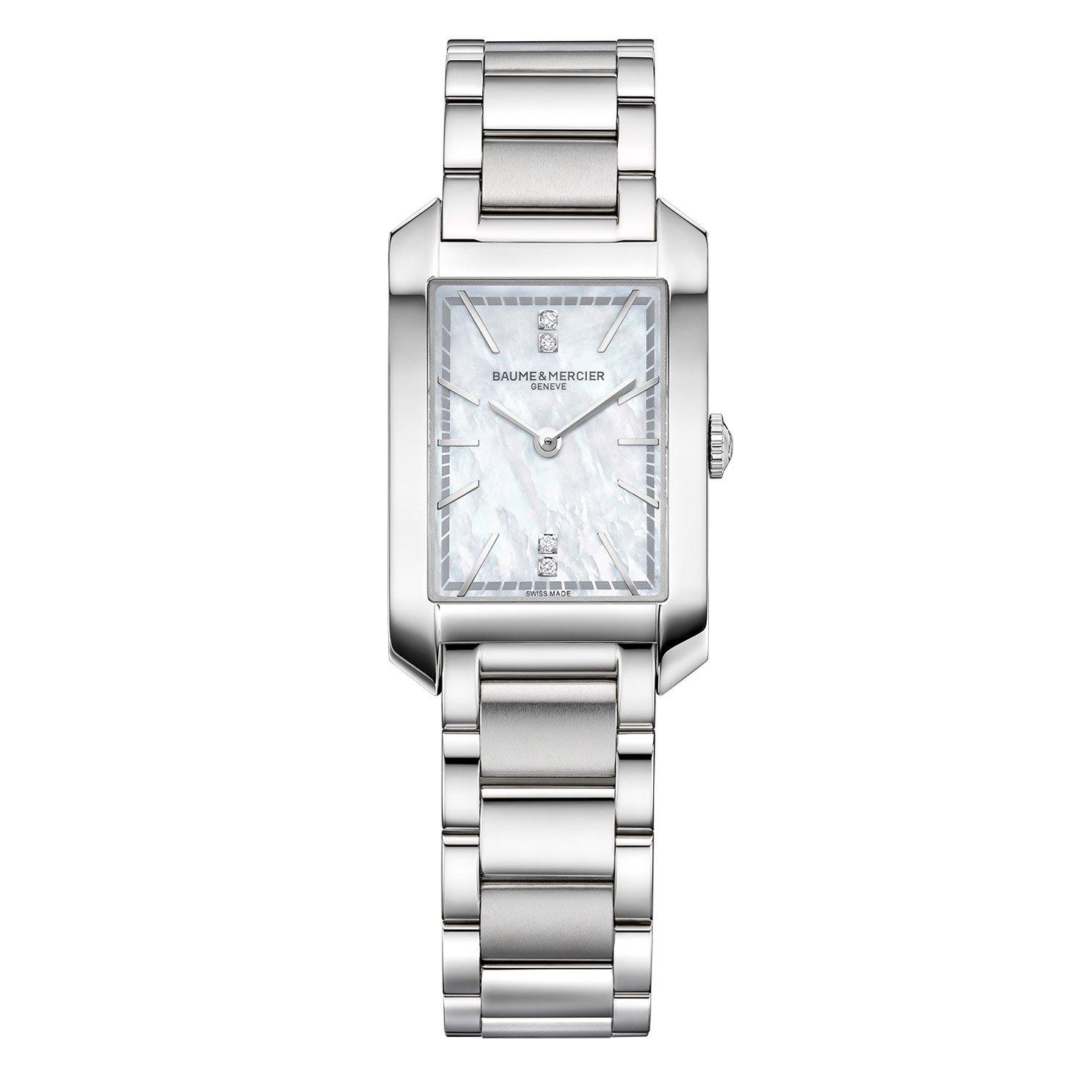 Baume & Mercier Hampton 35mm Diamond Mother of Pearl Ladies Watch ...