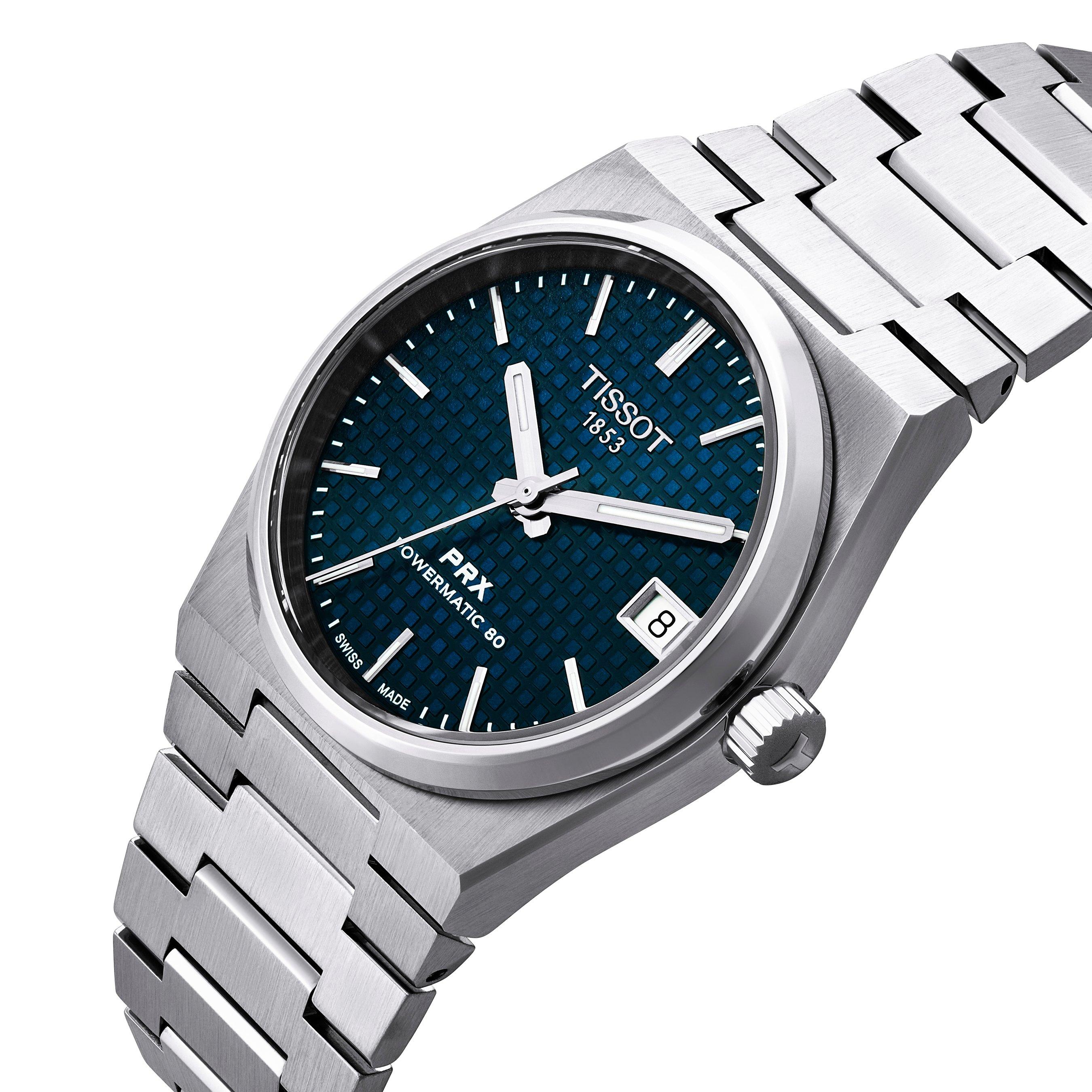 Tissot T Classic PRX Stainless Steel Blue Automatic Watch