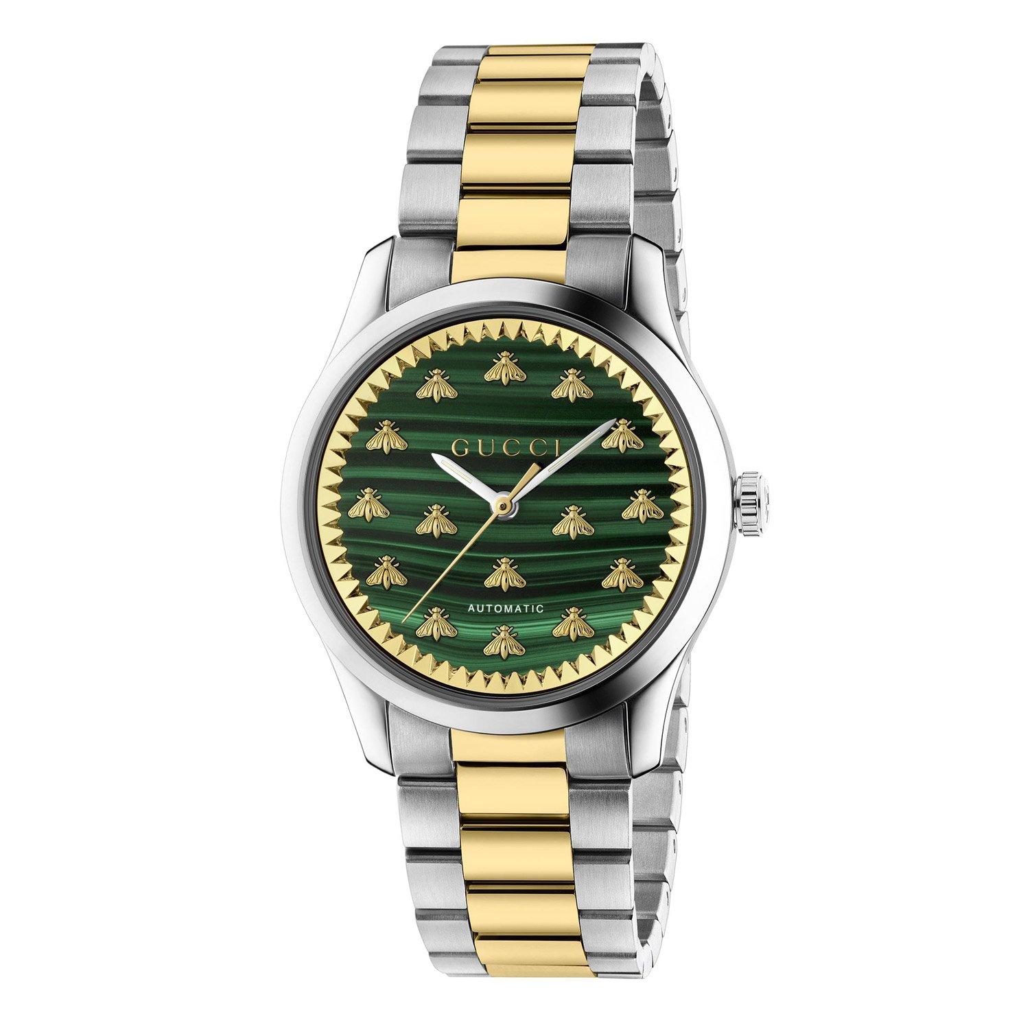 Gucci G-Timeless 38mm Stainless Steel and Yellow Gold Automatic 