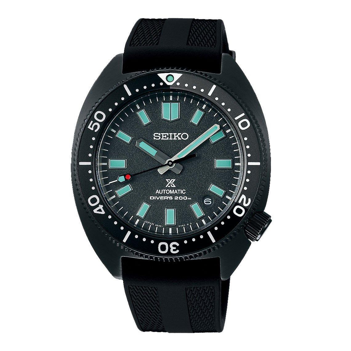 Seiko Limited Edition Prospex 'Black Series Night' Turtle Automatic Men ...