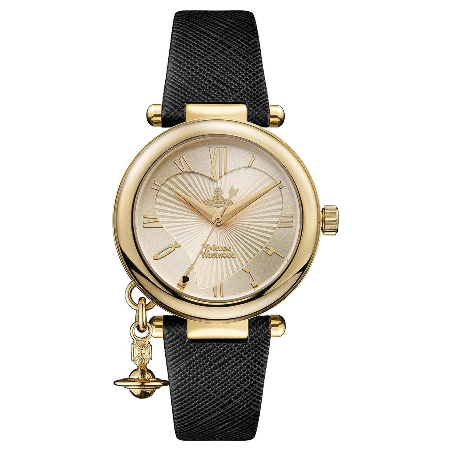 Vivienne Westwood Orb Gold Tone Leather Quartz Ladies Watch