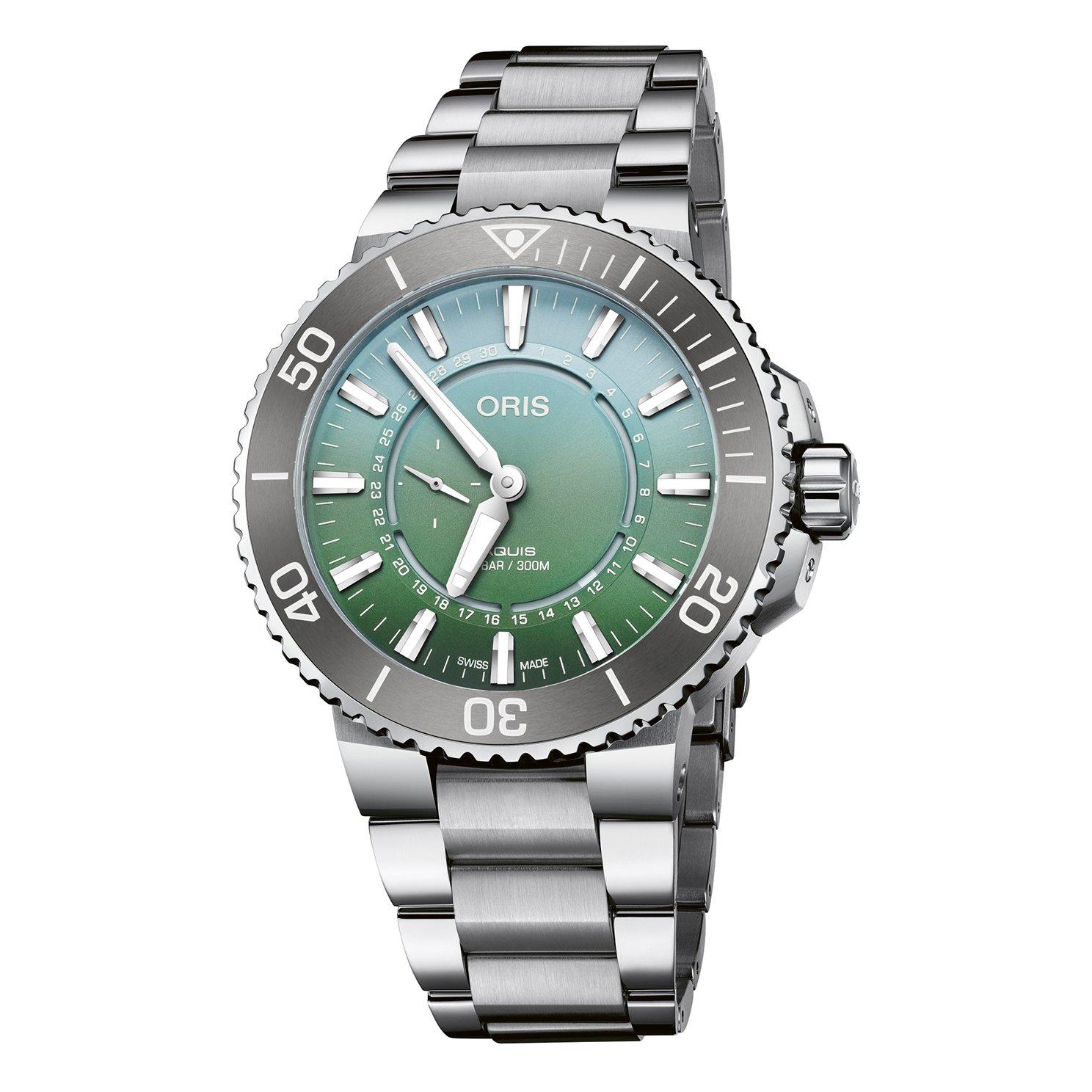 Oris Limited Edition Aquis Dat Watt Stainless Steel Automatic