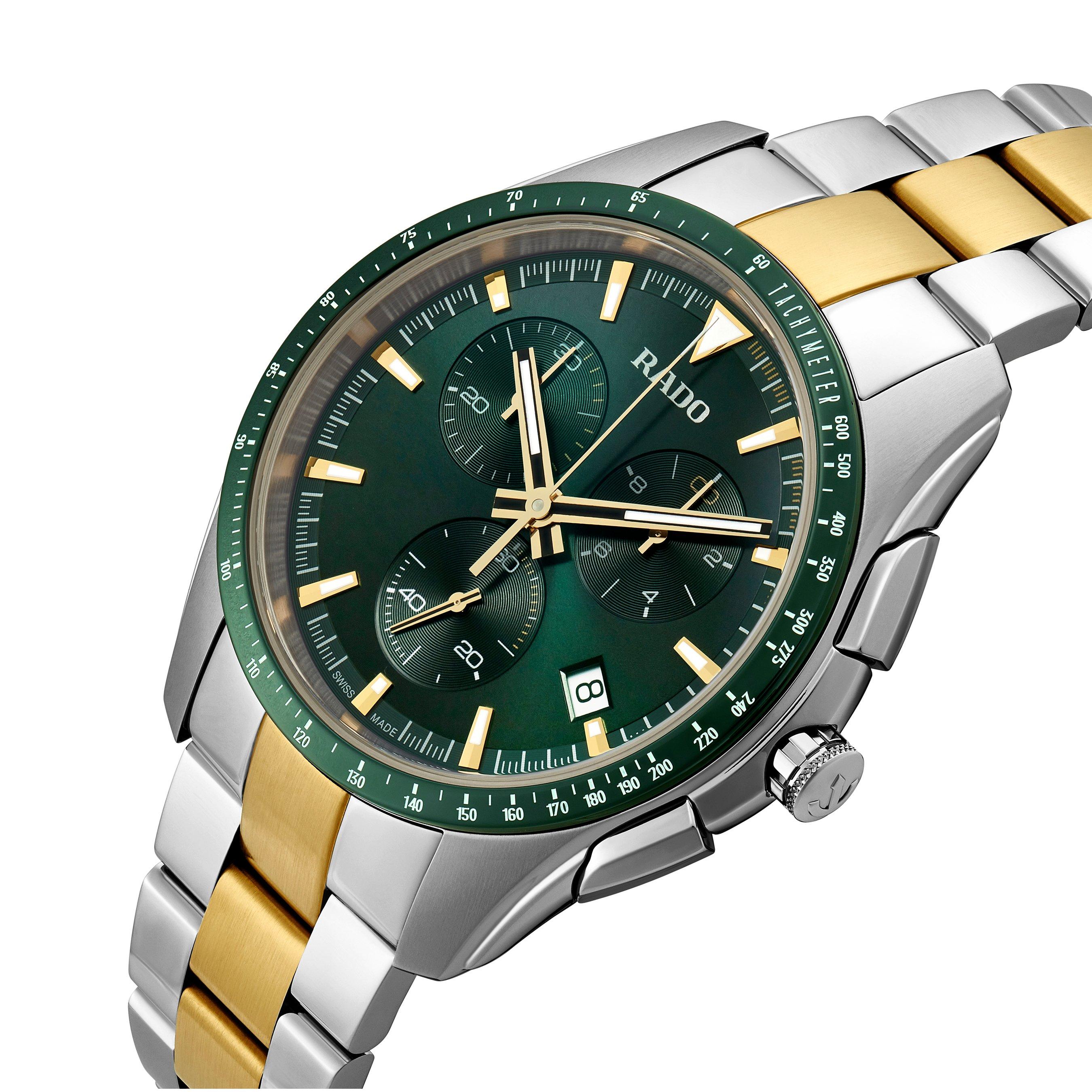 Rado HyperChrome 44.9mm Stainless Steel and Yellow Gold PVD Chronograph Men’s Watch