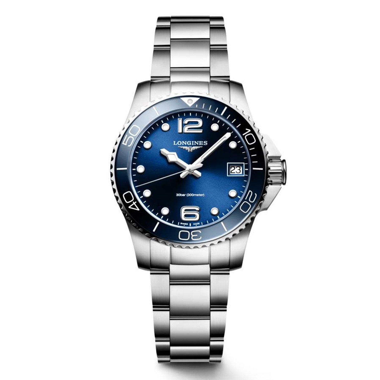 Longines HydroConquest Stainless Steel Blue Quartz Ladies Watch