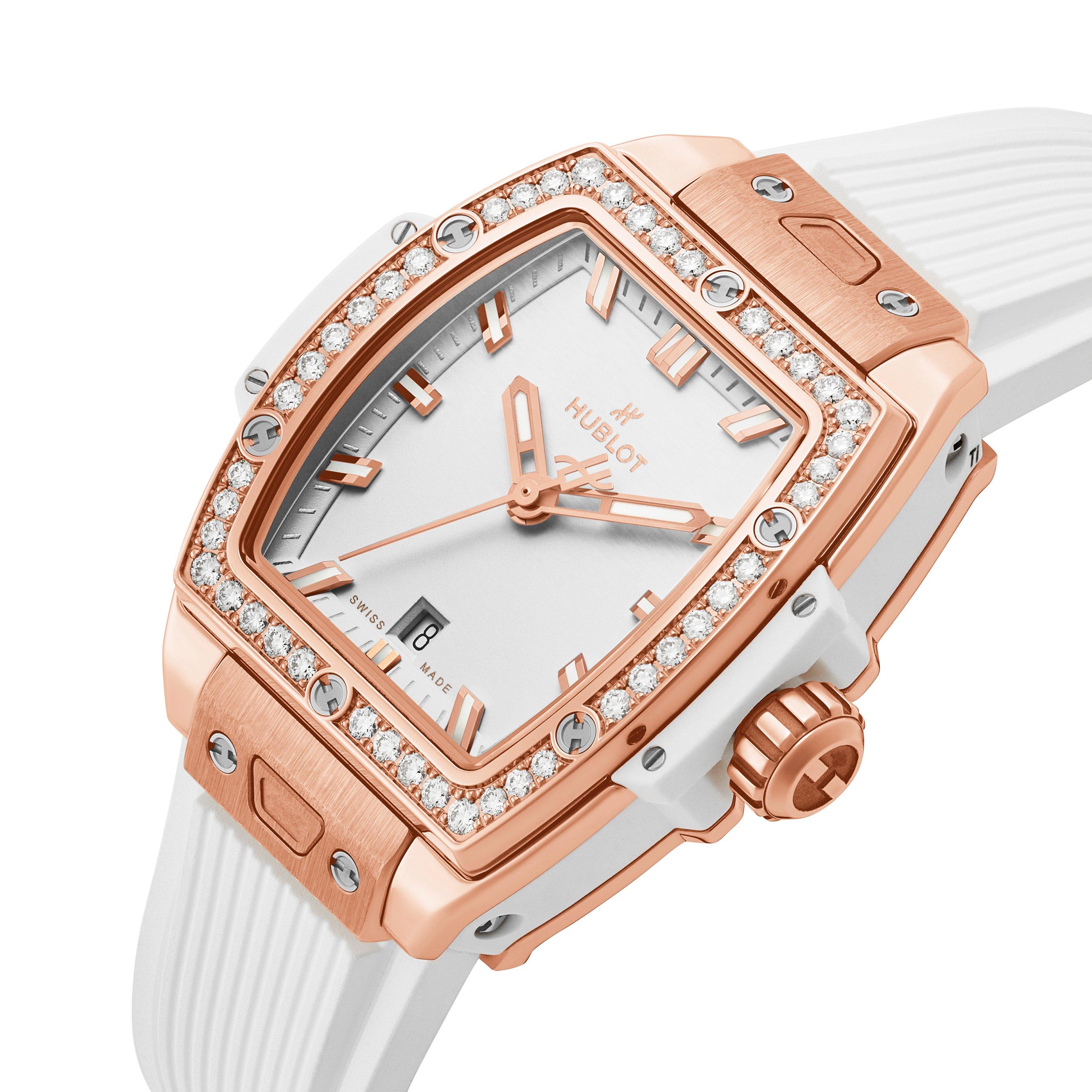 Hublot Big Bang 18ct King Gold White Diamonds 32mm Automatic Ladies Watch
