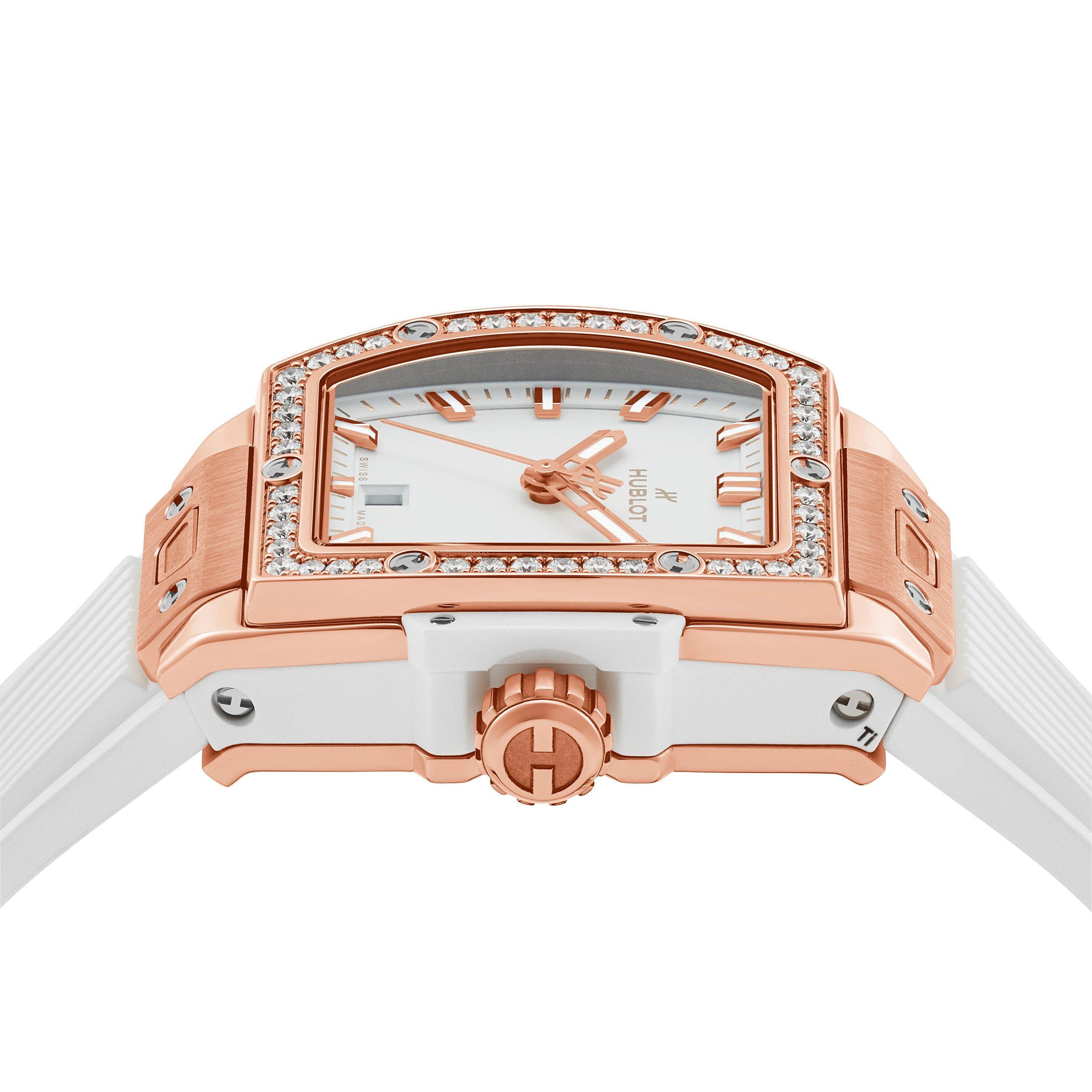 Hublot Big Bang 18ct King Gold White Diamonds 32mm Automatic Ladies Watch