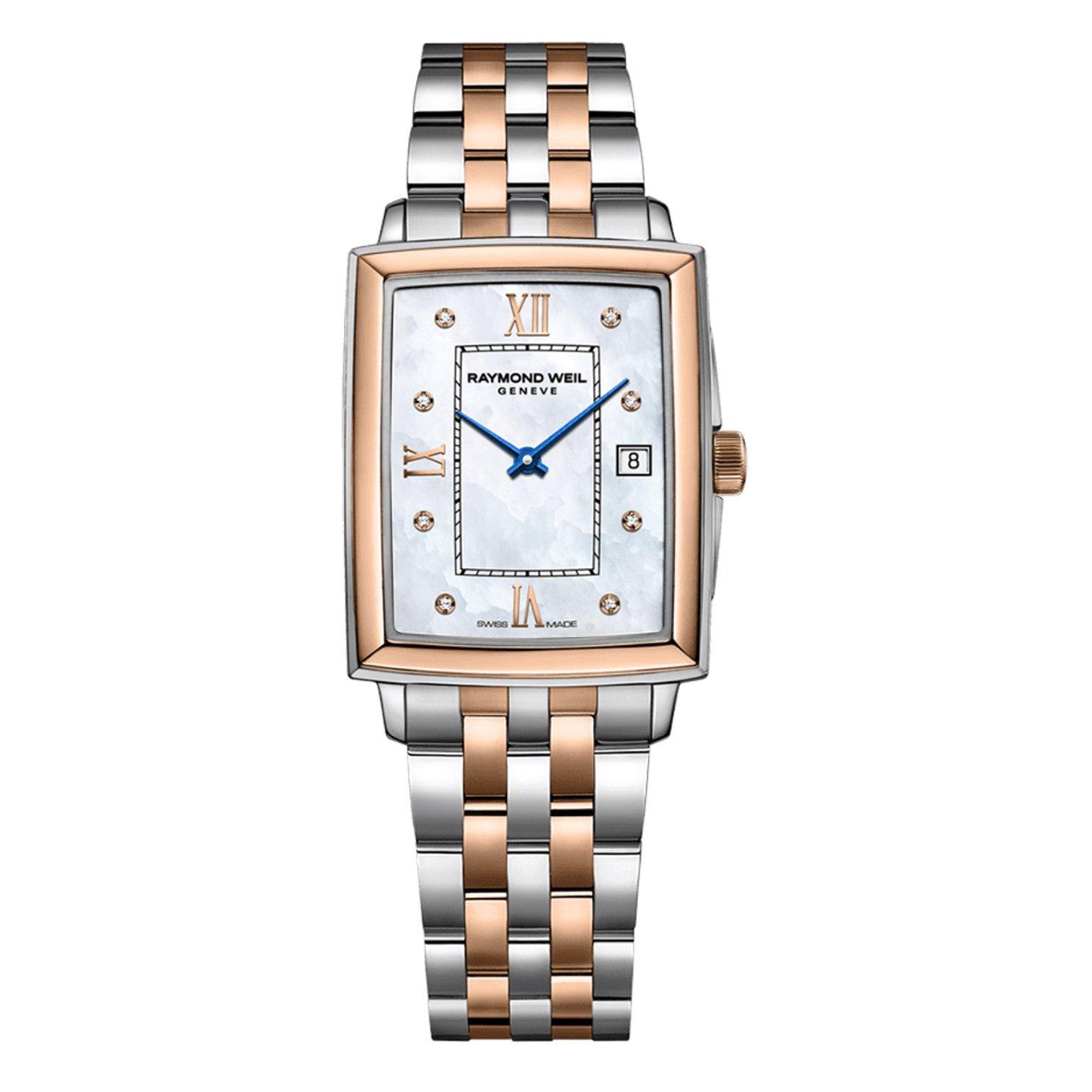 Raymond Weil Toccata Bi Metal Mother of Pearl Diamond Ladies Watch