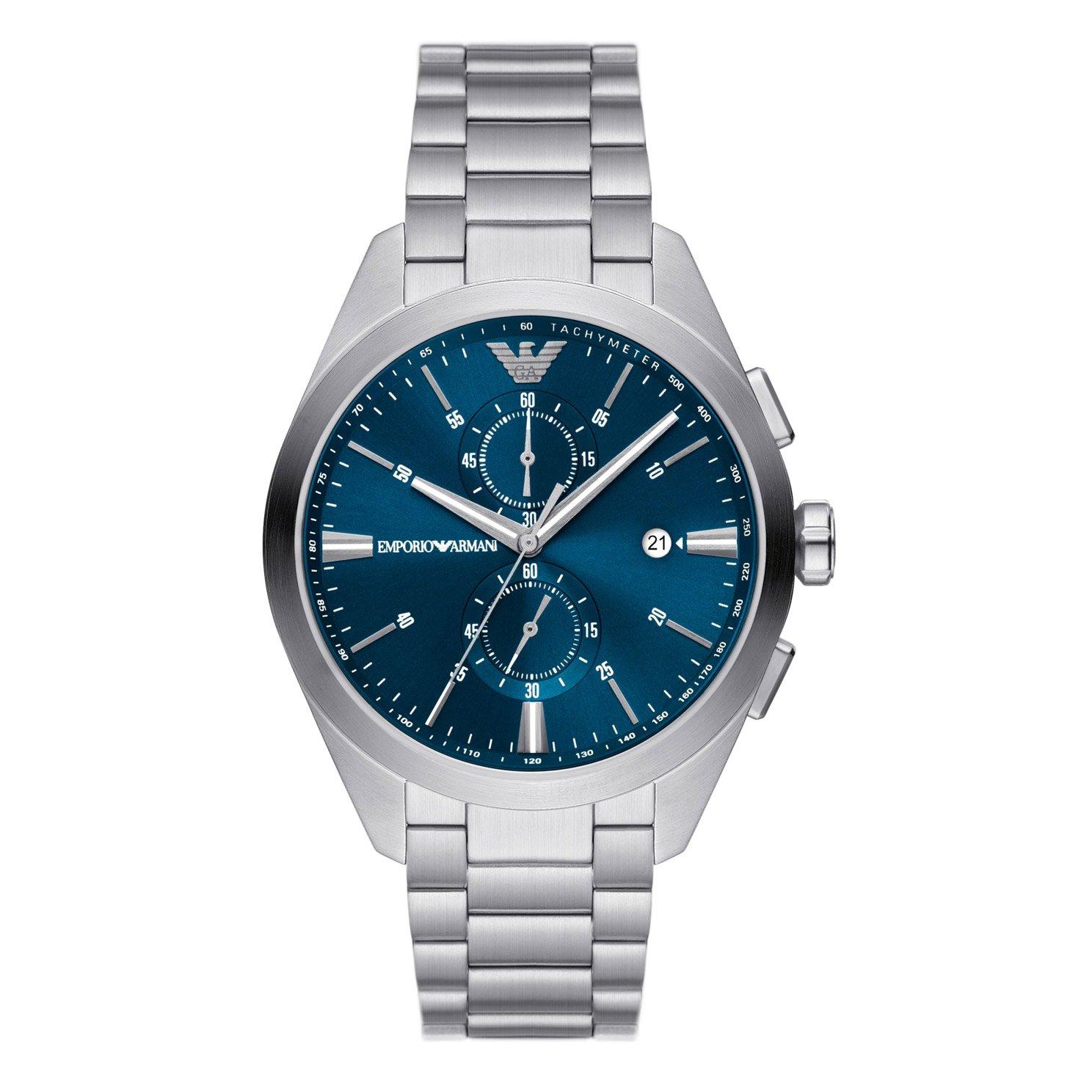 Emporio Armani Claudio Blue Chronograph Quartz Men’s Watch AR11541 | 43 ...