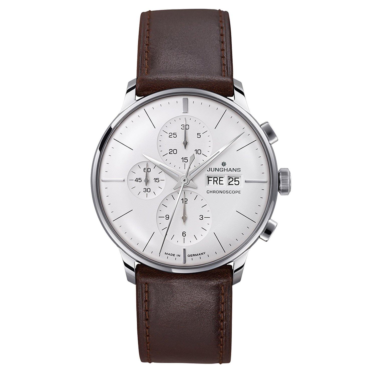 Junghans Meister Chronograph Leather Automatic Men’s Watch 27/4120.03 ...