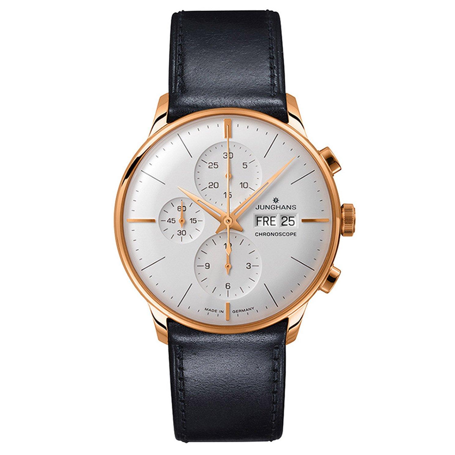 Junghans Meister Rose Gold Tone Chronograph Automatic Men s Watch